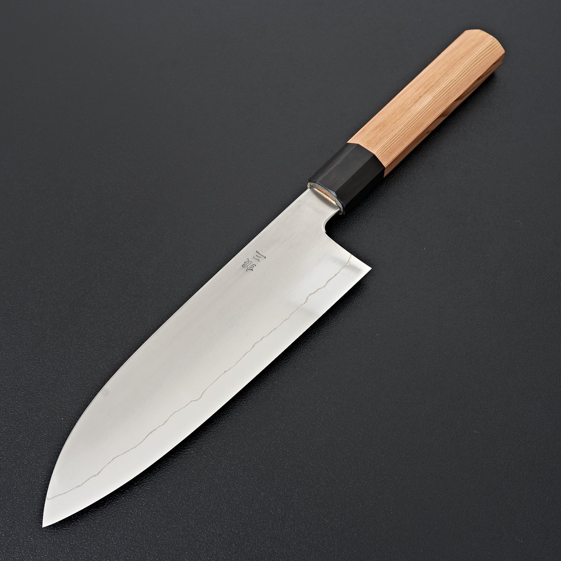 Hitohira Kikuchiyo Izo Silver #3 Santoku Yakusugi Cedar Handle-Knife-Hitohira-Carbon Knife Co