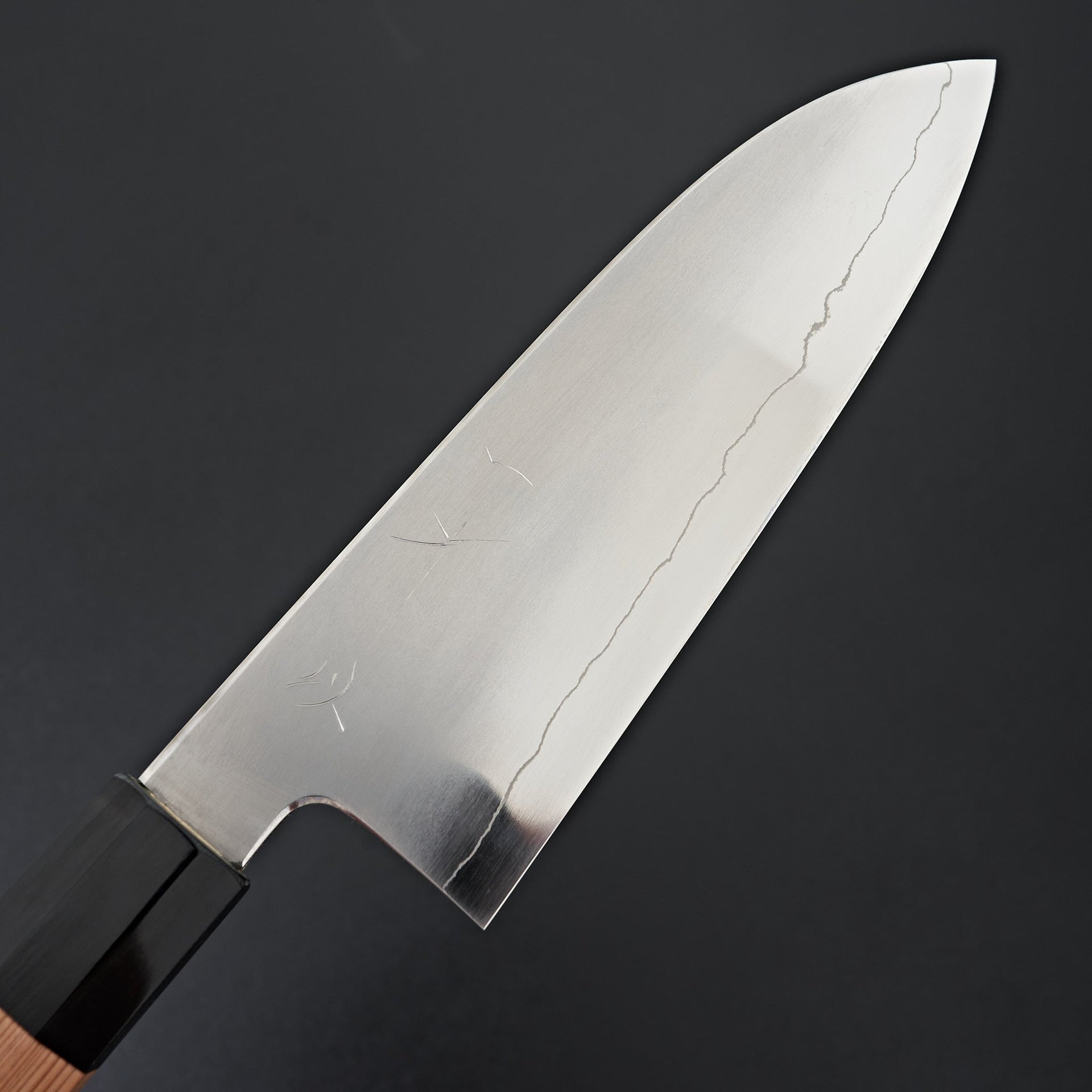 Hitohira Kikuchiyo Izo Silver #3 Santoku Yakusugi Cedar Handle-Knife-Hitohira-Carbon Knife Co