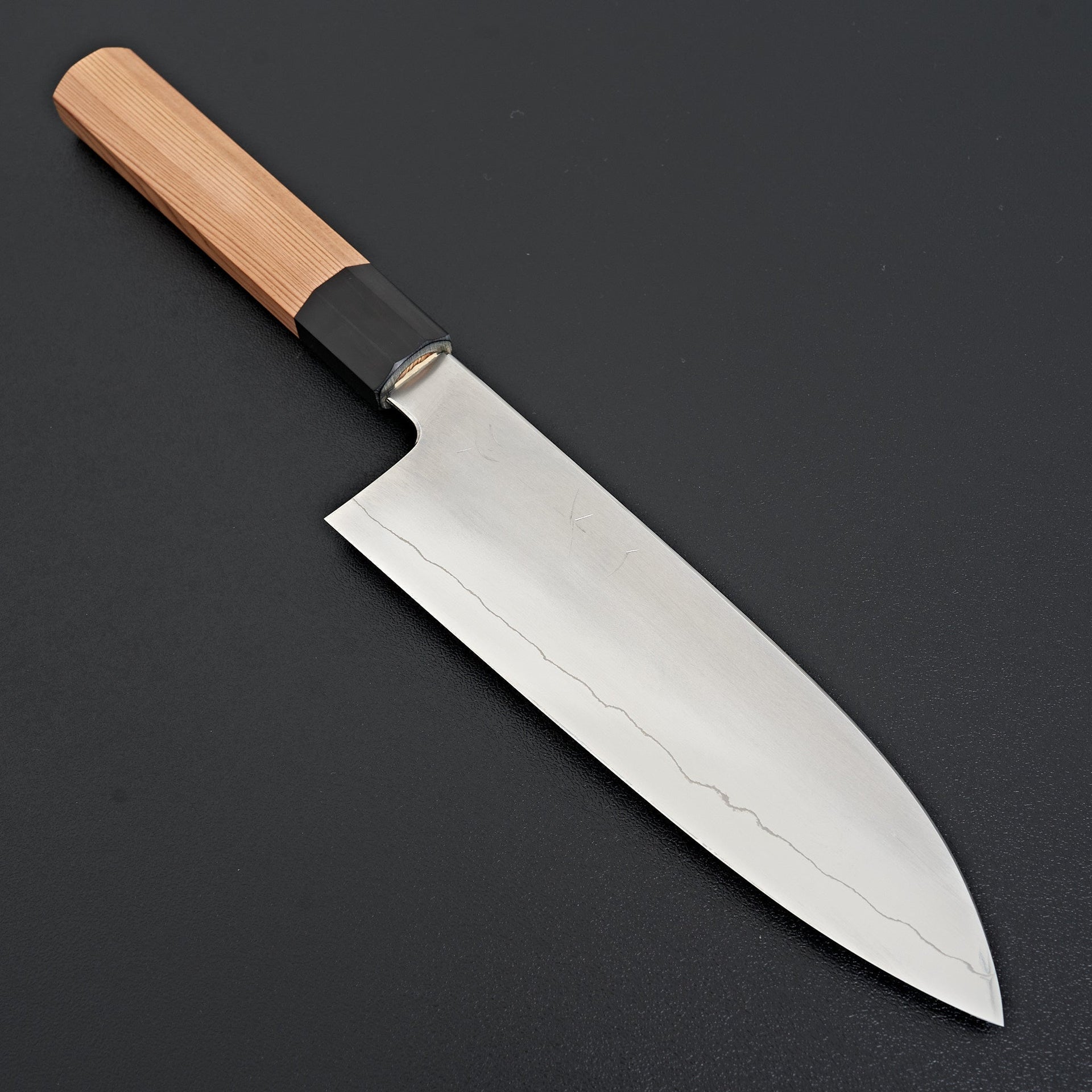 Hitohira Kikuchiyo Izo Silver #3 Santoku Yakusugi Cedar Handle-Knife-Hitohira-Carbon Knife Co