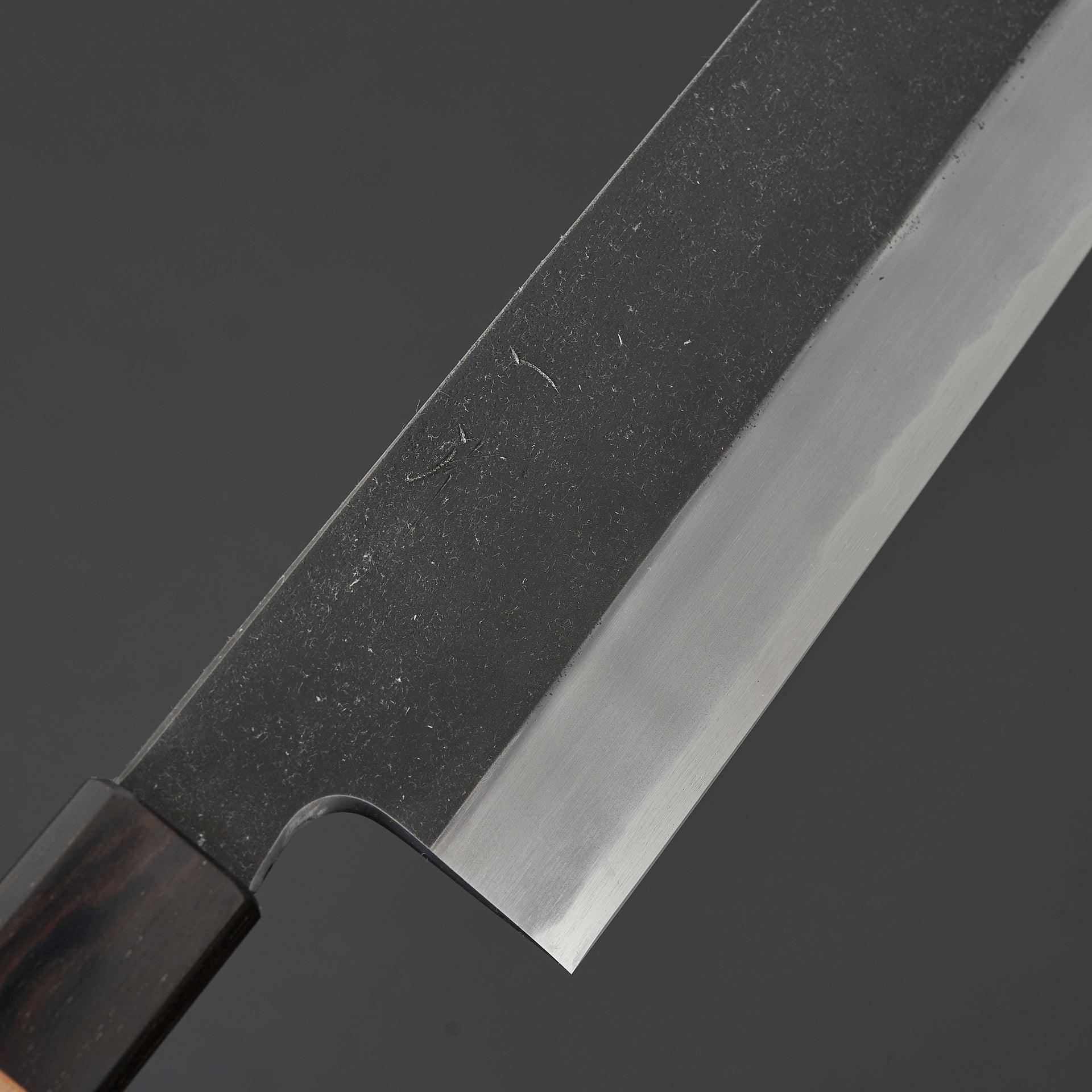 Hitohira Kikuchiyo Kyuzo Blue #2 Kurouchi Nakiri 180mm Cherry Wood-Knife-Hitohira-Carbon Knife Co