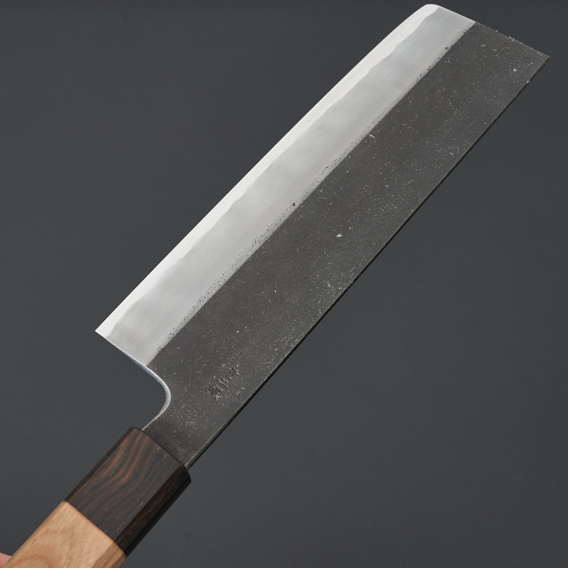 Hitohira Kikuchiyo Kyuzo Blue #2 Kurouchi Nakiri 180mm Cherry Wood-Knife-Hitohira-Carbon Knife Co
