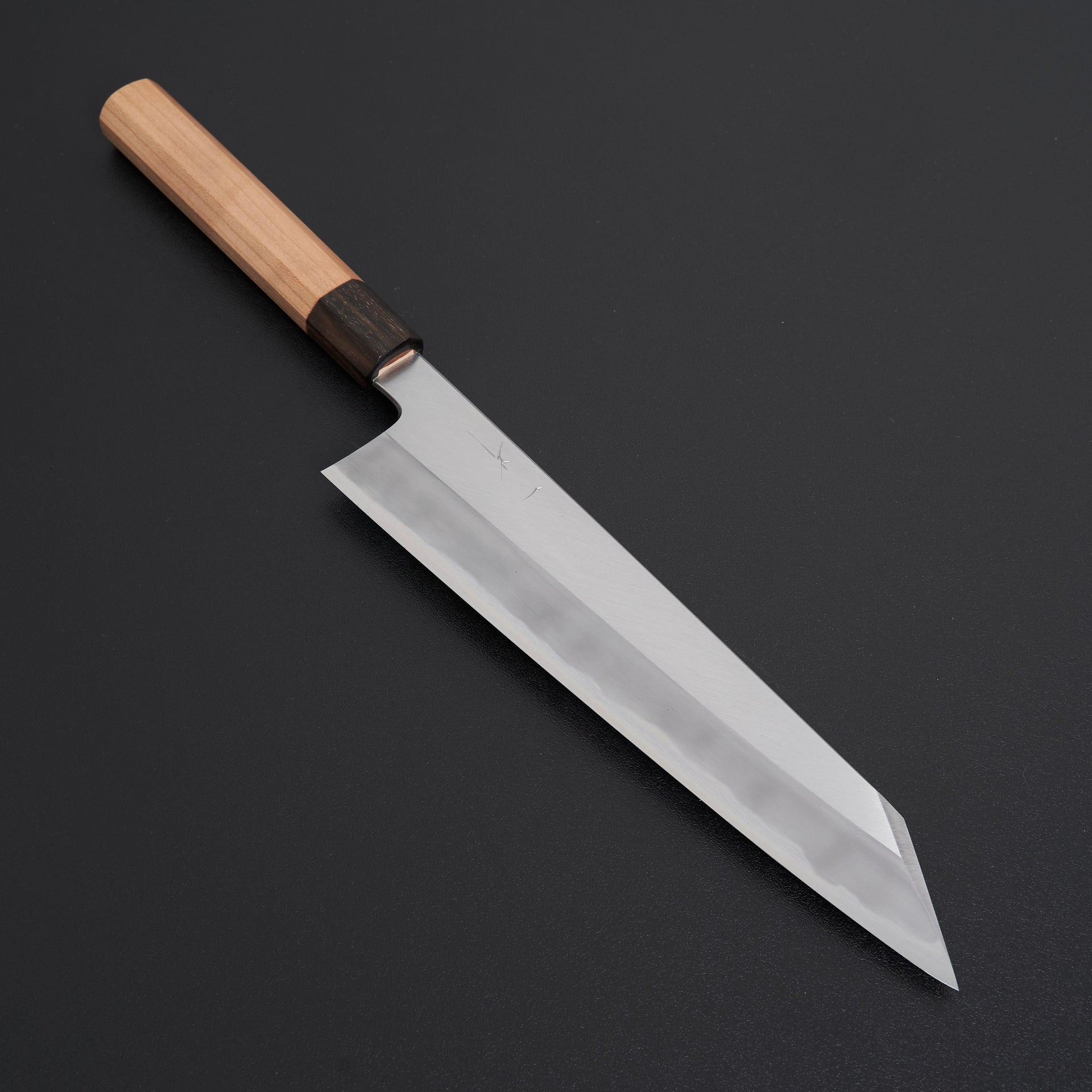 Hitohira Kikuchiyo Kyuzo White #2 Migaki Kiritsuke Gyuto 240mm Cherry Wood Handle-Knife-Hitohira-Carbon Knife Co
