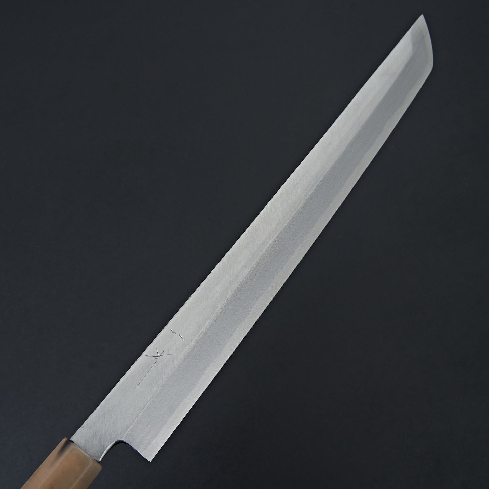 Hitohira Kikuchiyo Manzo Blue #2 Yanagi Sakimaru 300mm Ebony Handle (Saya)-Knife-Hitohira-Carbon Knife Co