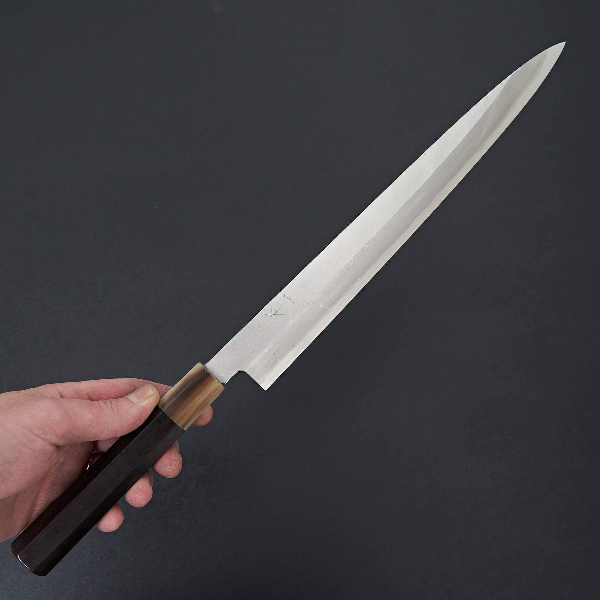 Hitohira Kikuchiyo Manzo Blue #2 Yanagiba 300mm Ebony Handle (Saya)-Knife-Hitohira-Carbon Knife Co