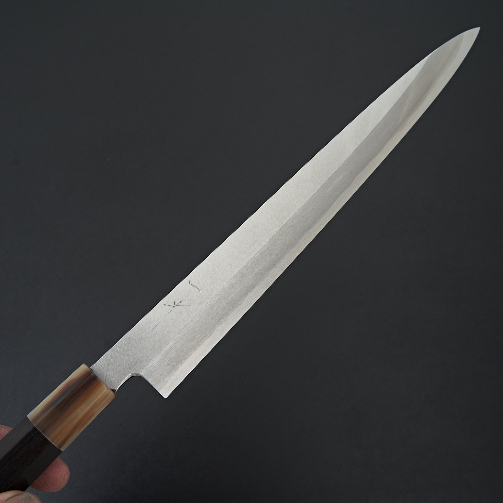 Hitohira Kikuchiyo Manzo Blue #2 Yanagiba 300mm Ebony Handle (Saya)-Knife-Hitohira-Carbon Knife Co