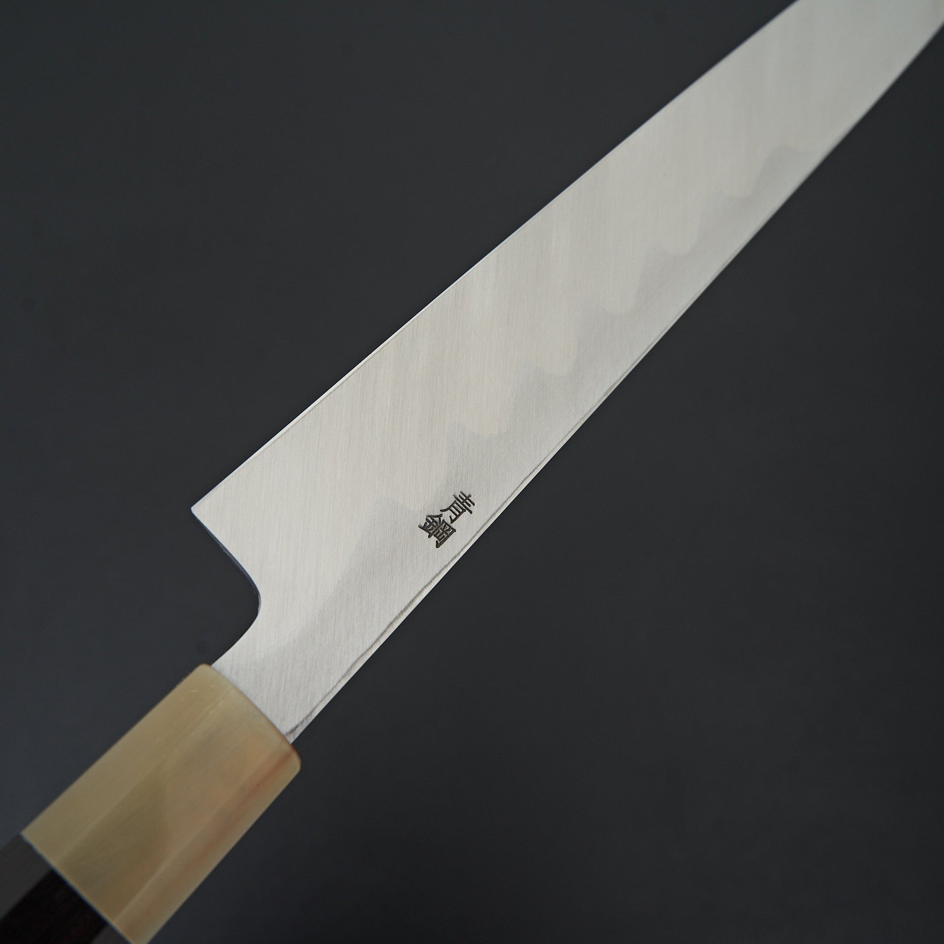 Hitohira Kikuchiyo Manzo Blue #2 Yanagiba 300mm Ebony Handle (Saya)-Knife-Hitohira-Carbon Knife Co