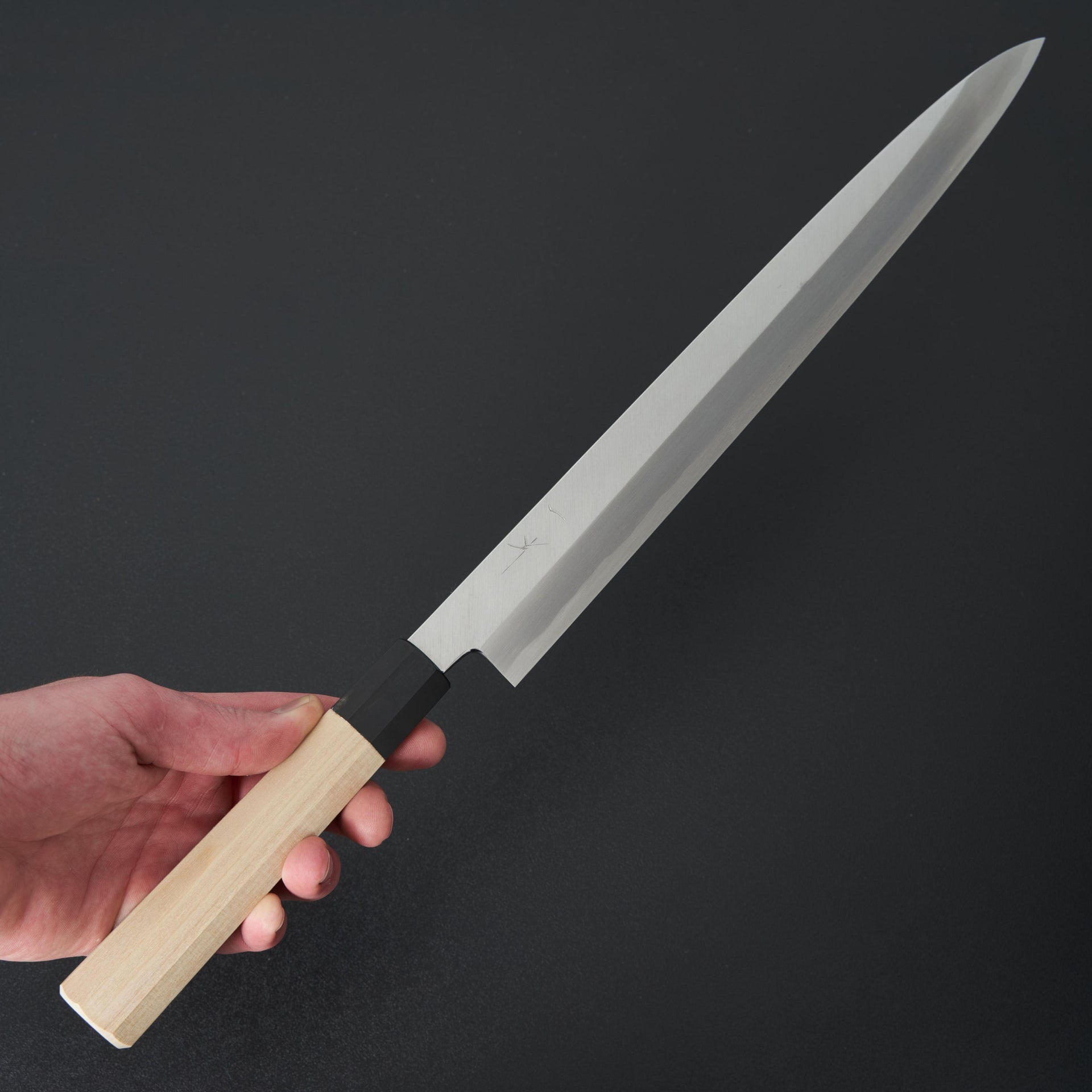 Hitohira Kikuchiyo Manzo Blue #2 Yanagiba 330mm Ho Wood Handle (Saya)-Knife-Hitohira-Carbon Knife Co