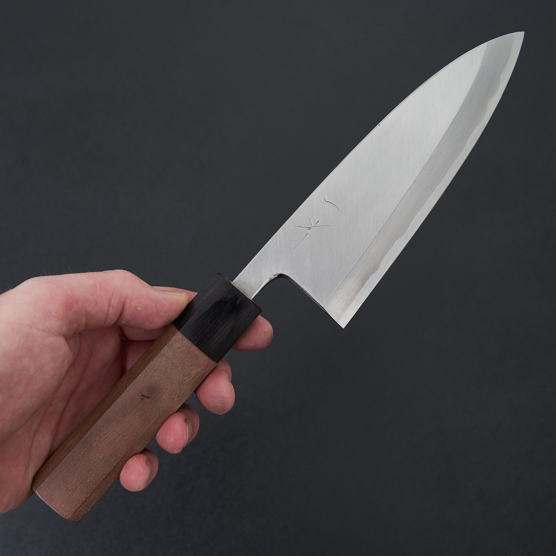 Hitohira Kikuchiyo Manzo White #3 Deba 150mm Walnut Handle (Saya)-Knife-Hitohira-Carbon Knife Co