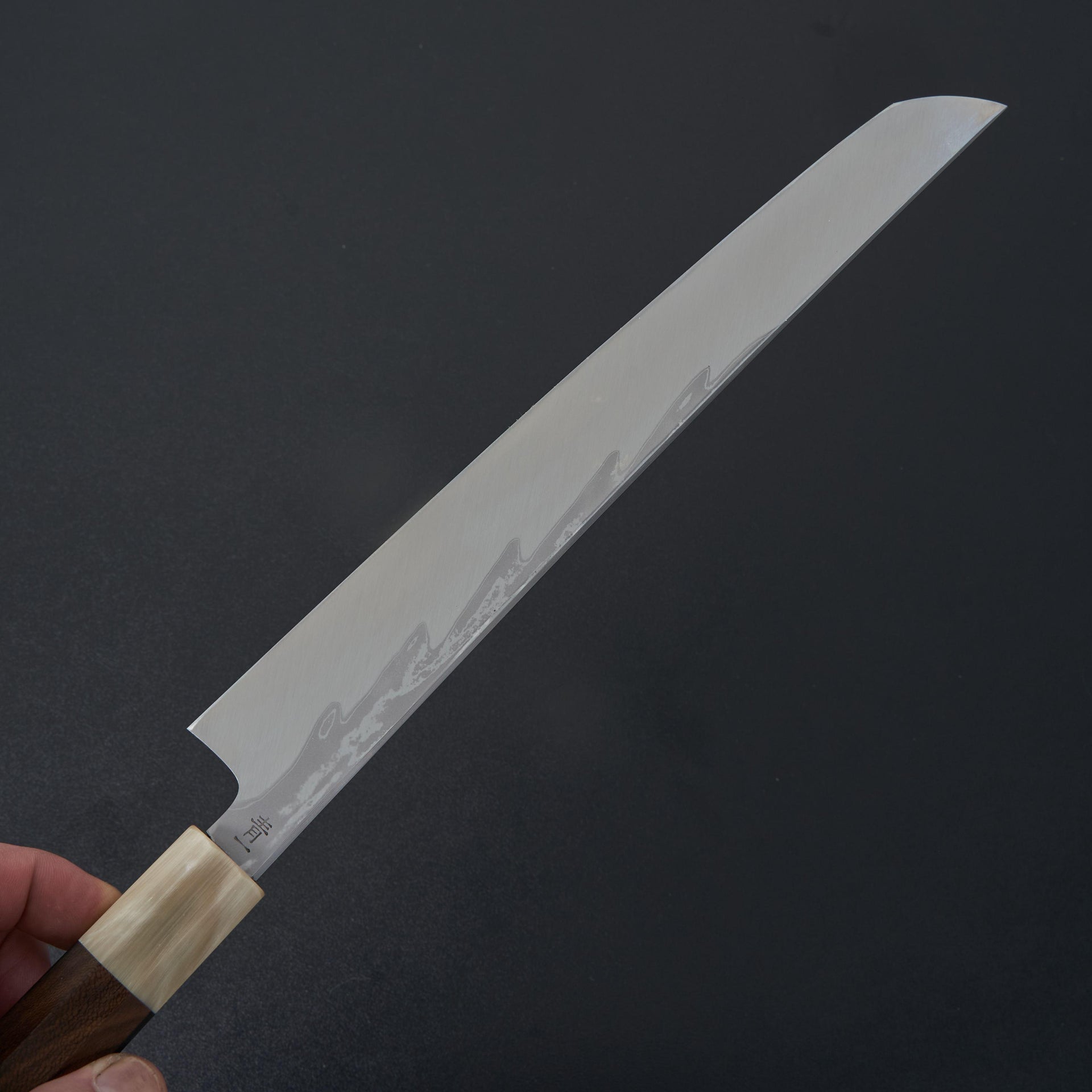 Hitohira Kikuchiyo Mosuke Kikko Blue #1 Yanagi Sakimaru 300mm Ziricote Handle (Saya)-Knife-Hitohira-Carbon Knife Co