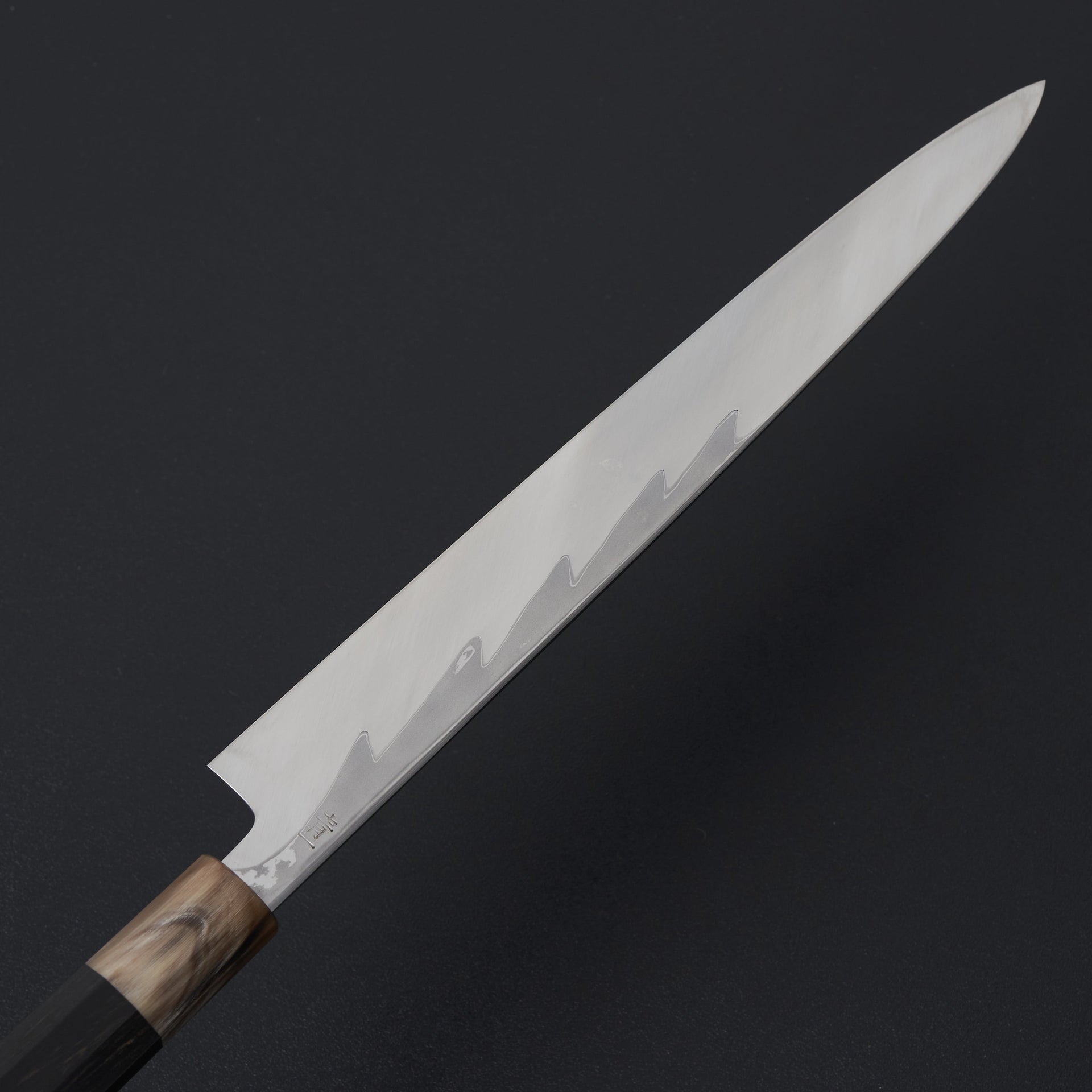 Hitohira Kikuchiyo Mosuke Kikko Blue #1 Yanagiba 300mm Ebony Handle (Saya)-Knife-Hitohira-Carbon Knife Co