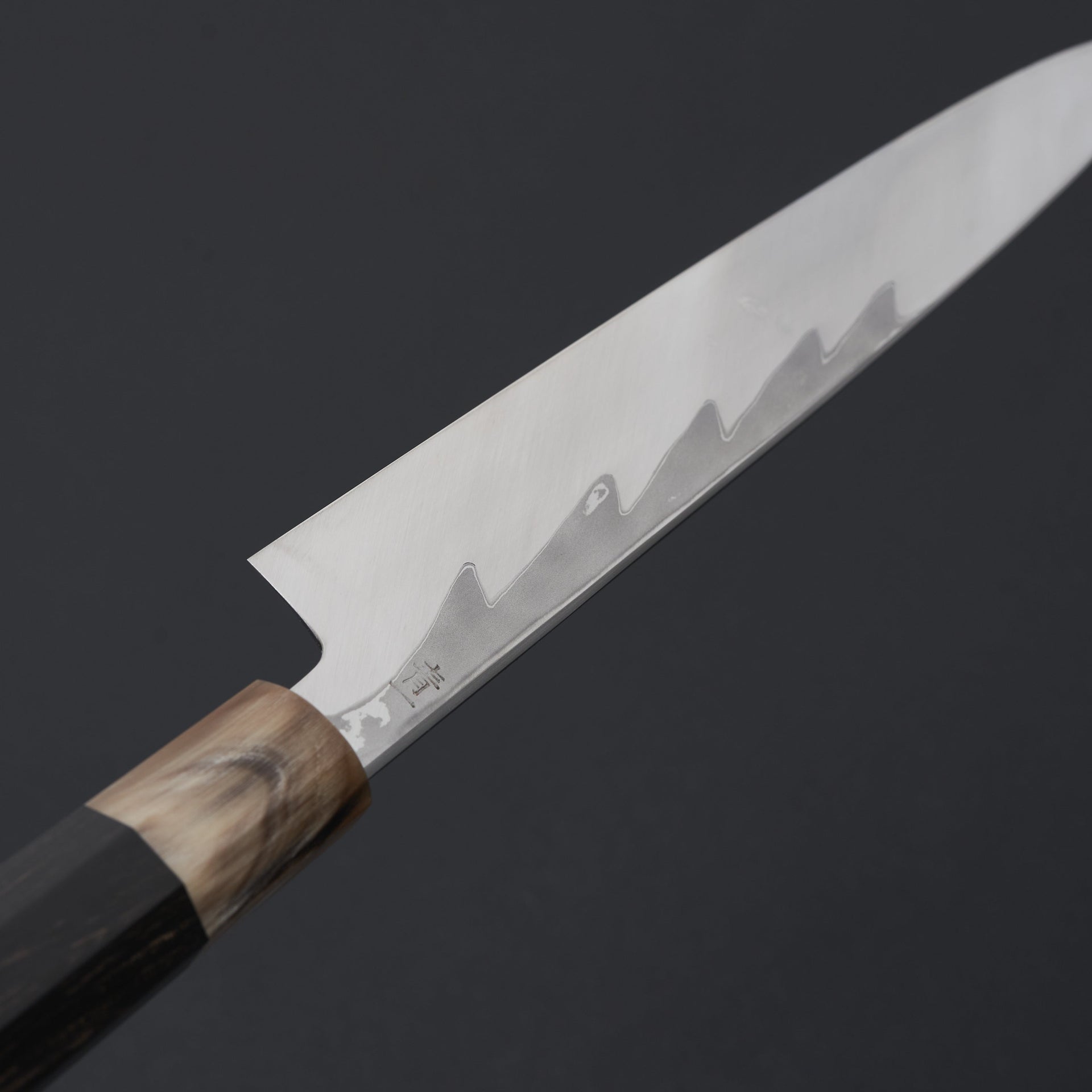 Hitohira Kikuchiyo Mosuke Kikko Blue #1 Yanagiba 300mm Ebony Handle (Saya)-Knife-Hitohira-Carbon Knife Co