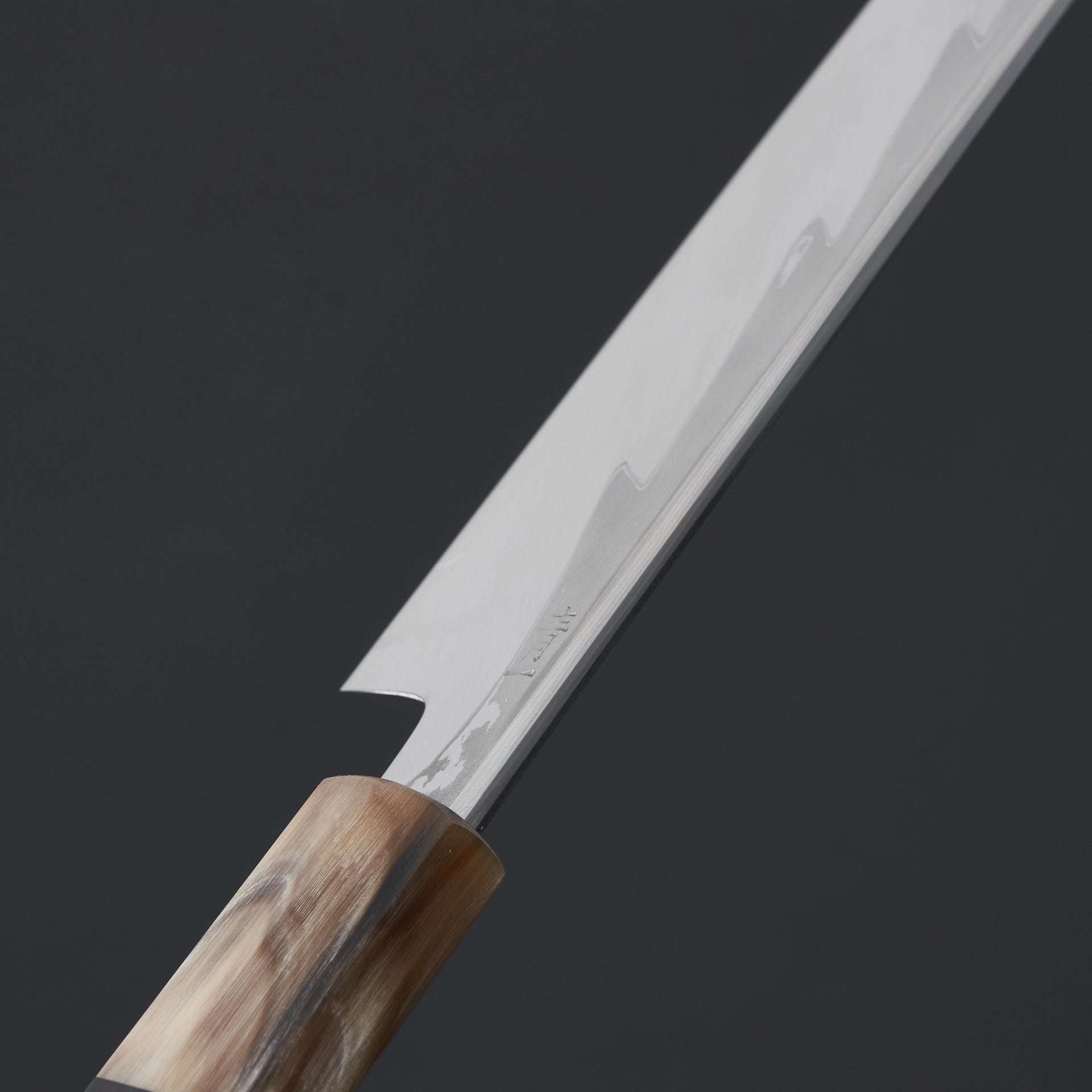 Hitohira Kikuchiyo Mosuke Kikko Blue #1 Yanagiba 300mm Ebony Handle (Saya)-Knife-Hitohira-Carbon Knife Co