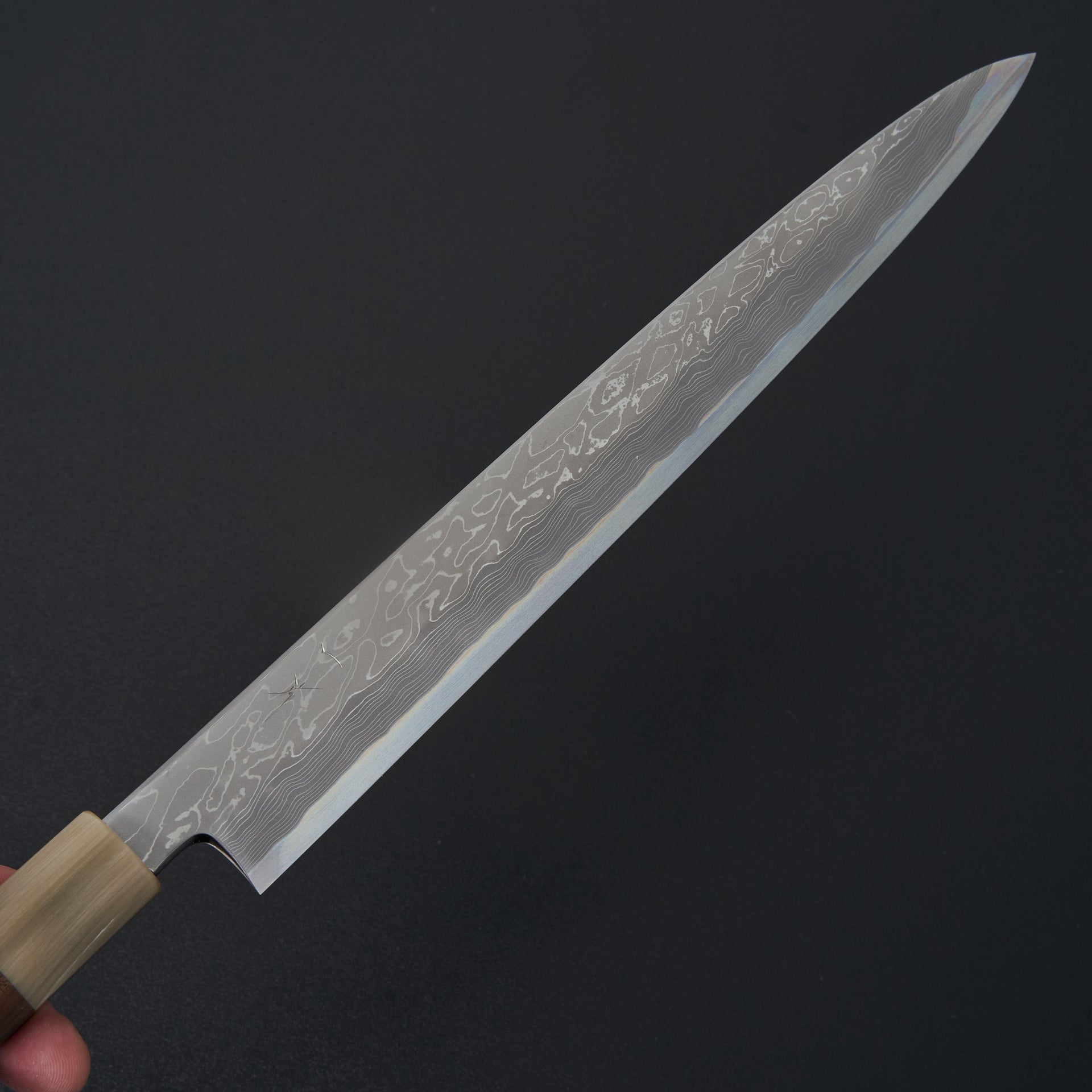 Hitohira Kikuchiyo Mosuke Kikko Blue #1 Yanagiba 300mm Ziricote Handle (Saya)-Knife-Hitohira-Carbon Knife Co