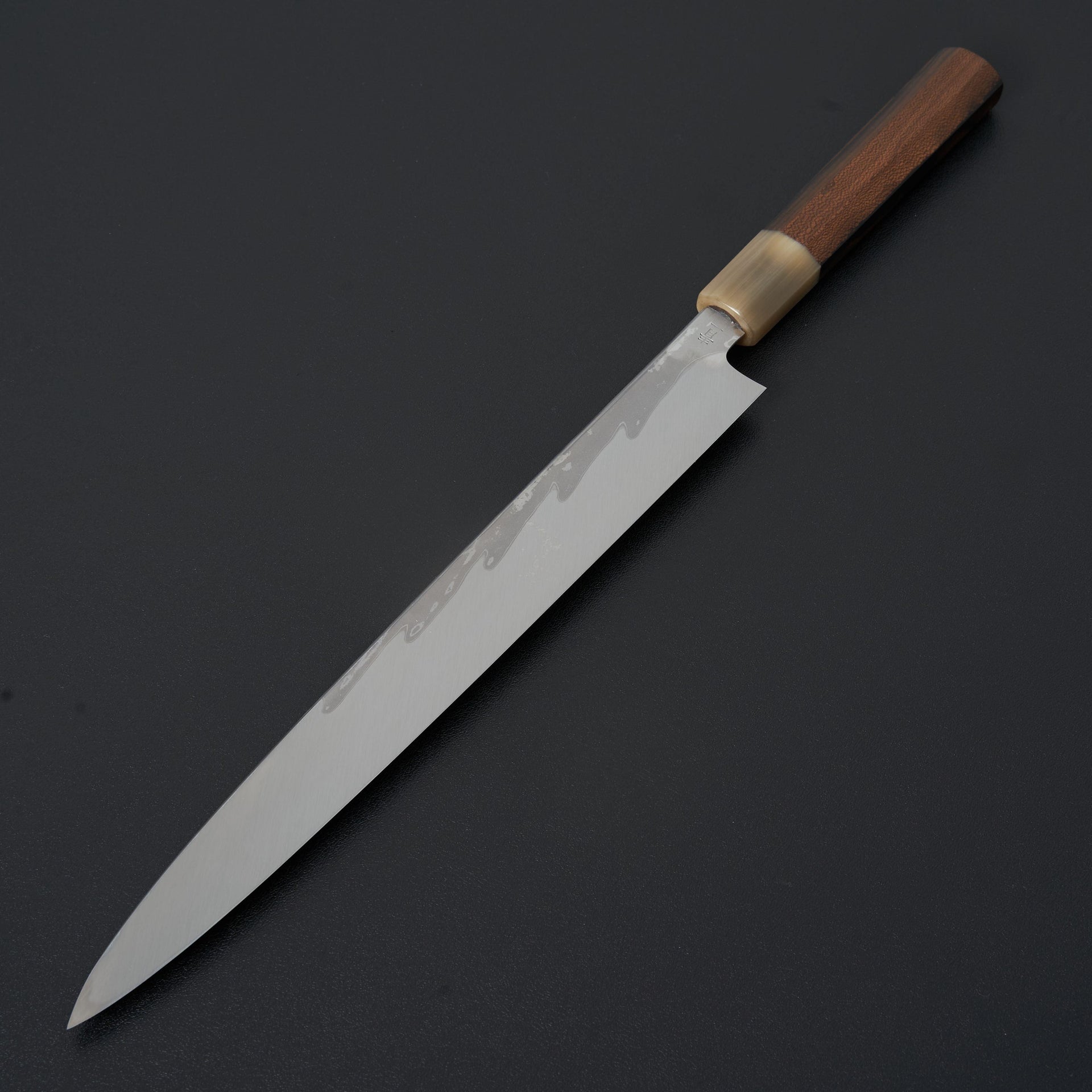 Hitohira Kikuchiyo Mosuke Kikko Blue #1 Yanagiba 300mm Ziricote Handle (Saya)-Knife-Hitohira-Carbon Knife Co