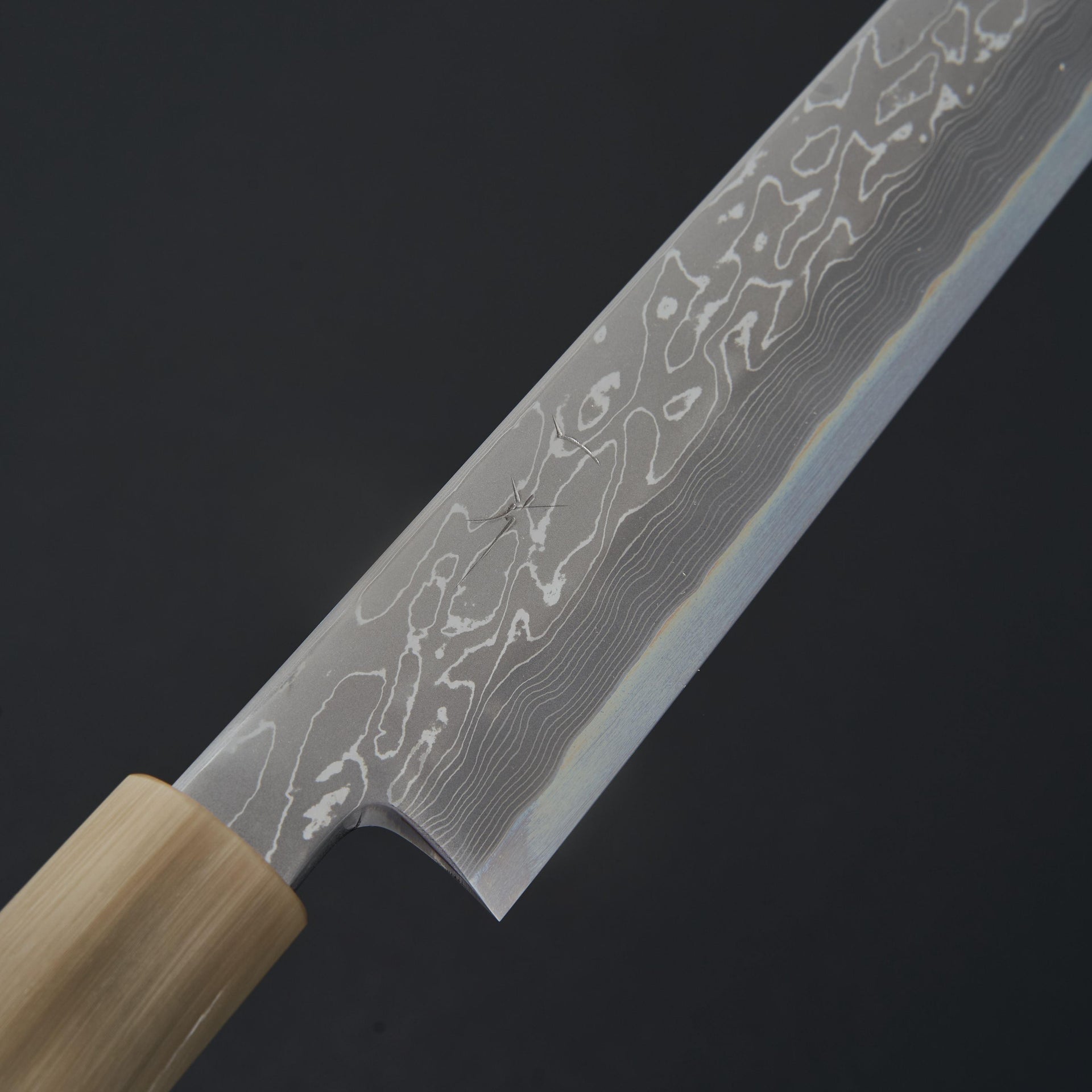 Hitohira Kikuchiyo Mosuke Kikko Blue #1 Yanagiba 300mm Ziricote Handle (Saya)-Knife-Hitohira-Carbon Knife Co