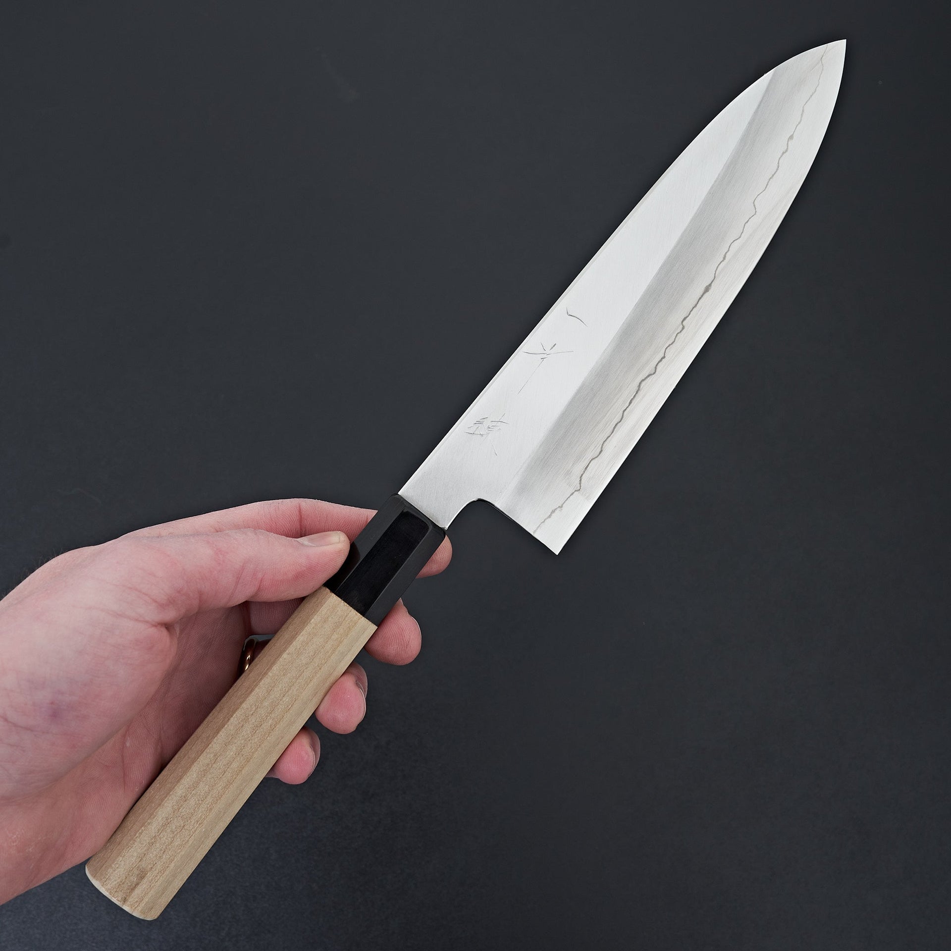 Hitohira Kikuchiyo Ren Silver #3 Gyuto 210mm-Knife-Hitohira-Carbon Knife Co