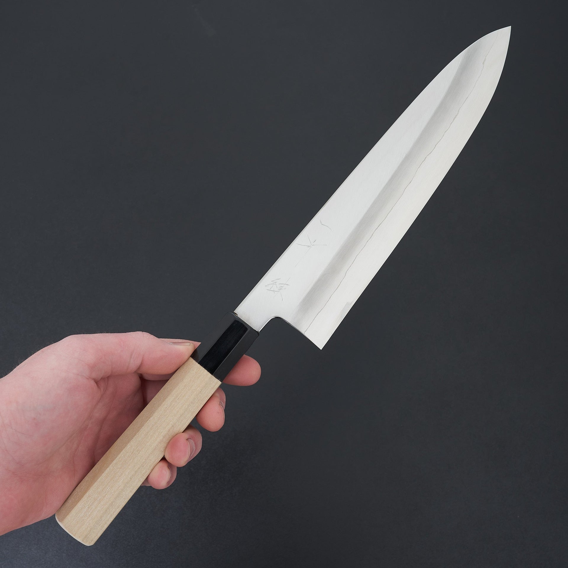 Hitohira Kikuchiyo Ren Silver #3 Gyuto 240mm-Knife-Hitohira-Carbon Knife Co