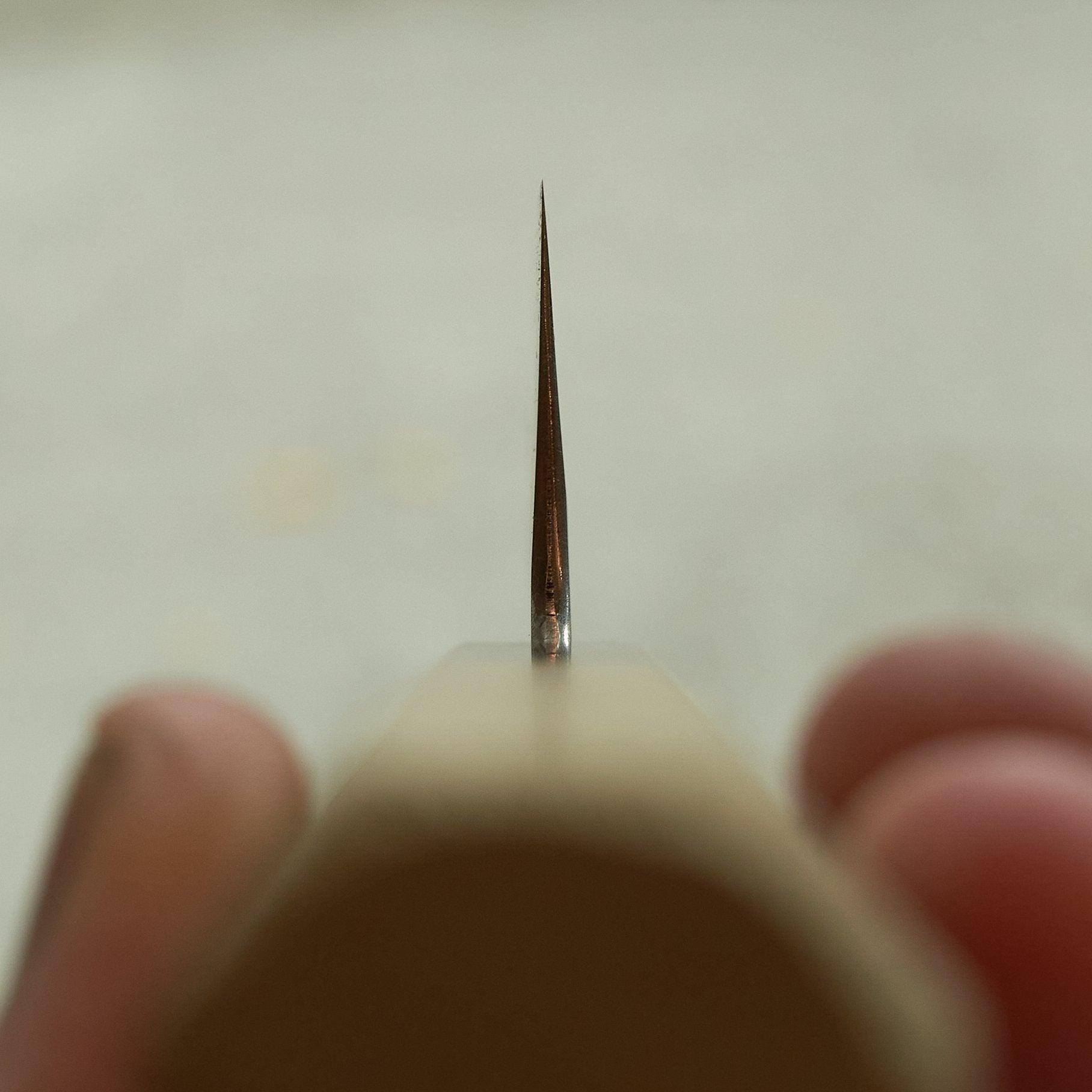 Hitohira Kikuchiyo Ren White #2 Santoku 180mm-Knife-Hitohira-Carbon Knife Co