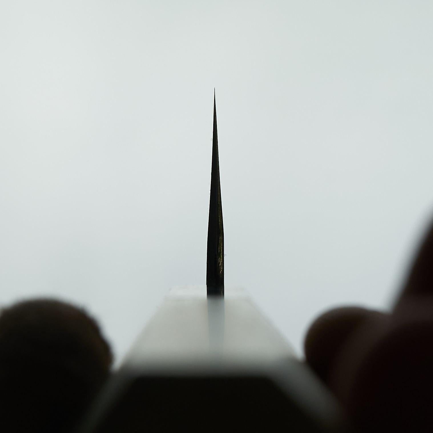 Hitohira Kikuchiyo Ren White #2 Santoku 180mm-Knife-Hitohira-Carbon Knife Co