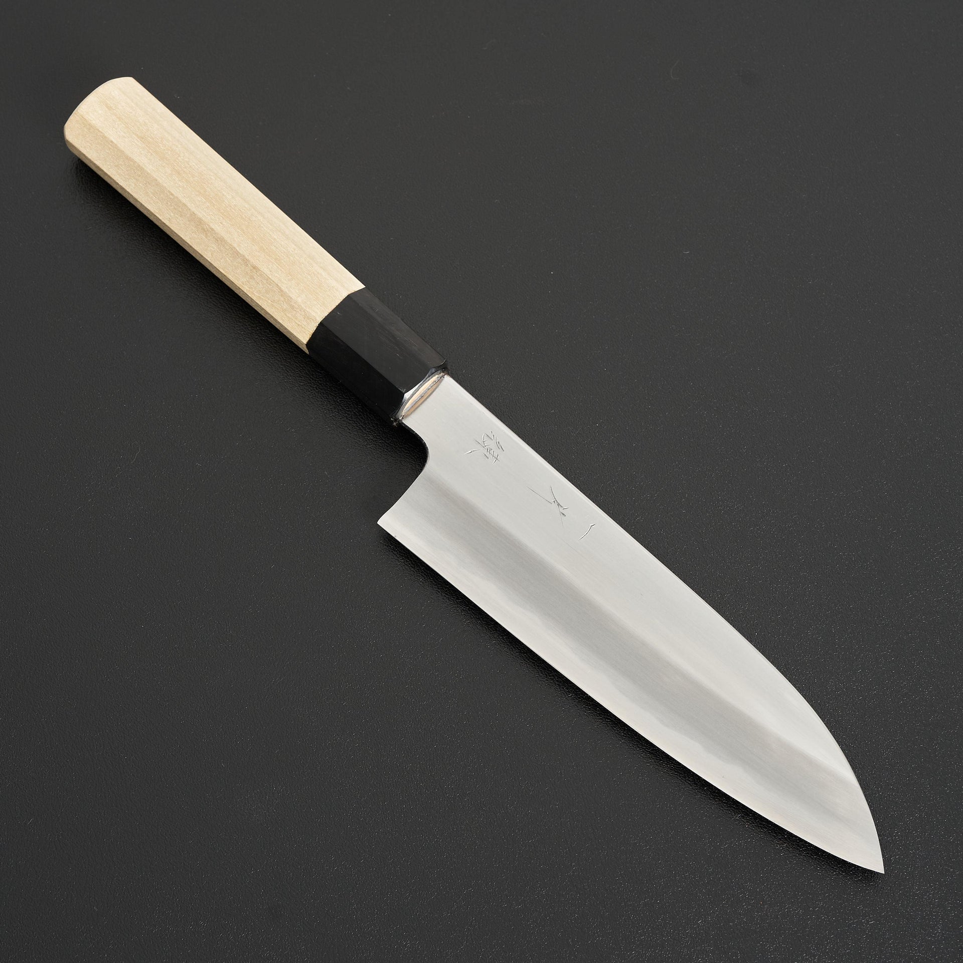 Hitohira Kikuchiyo Ren White #2 Santoku 180mm-Knife-Hitohira-Carbon Knife Co