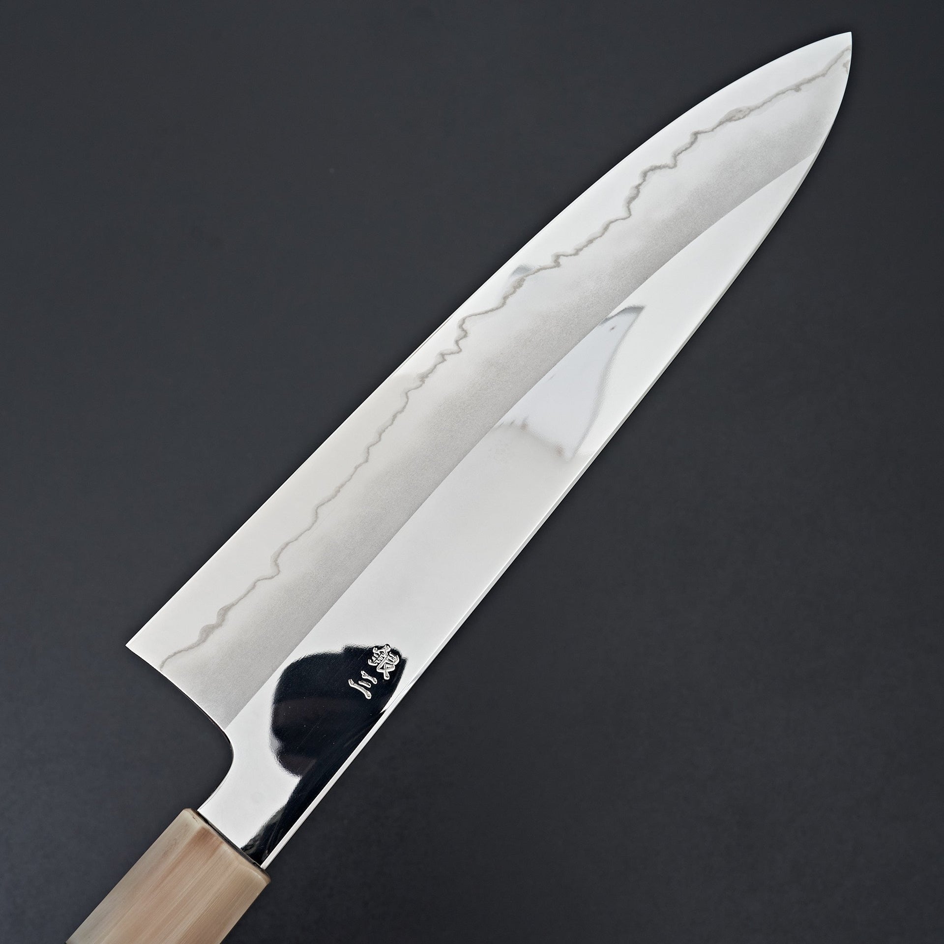 Hitohira Kikuchiyo Rou Silver #3 Mirror Polished Gyuto 240mm Ebony Handle-Knife-Hitohira-Carbon Knife Co