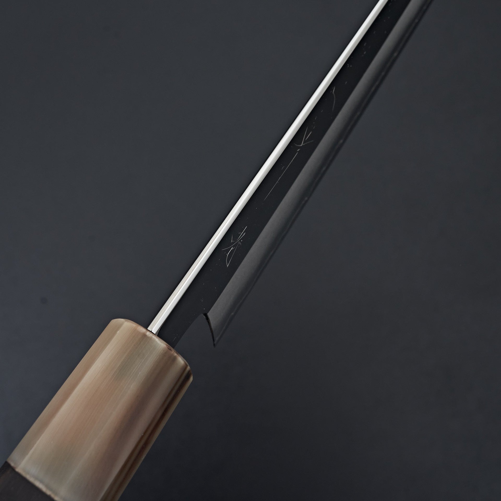 Hitohira Kikuchiyo Rou Silver #3 Mirror Polished Gyuto 240mm Ebony Handle-Knife-Hitohira-Carbon Knife Co