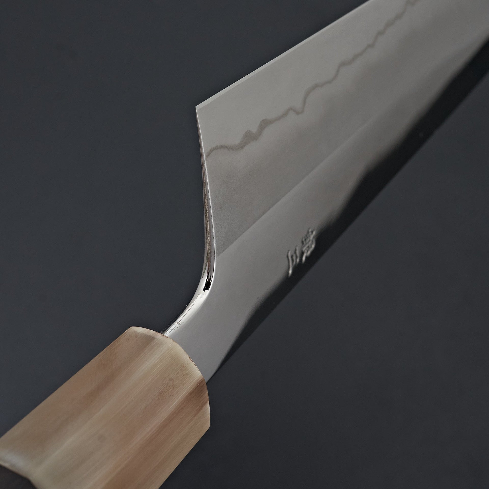 Hitohira Kikuchiyo Rou Silver #3 Mirror Polished Gyuto 240mm Ebony Handle-Knife-Hitohira-Carbon Knife Co