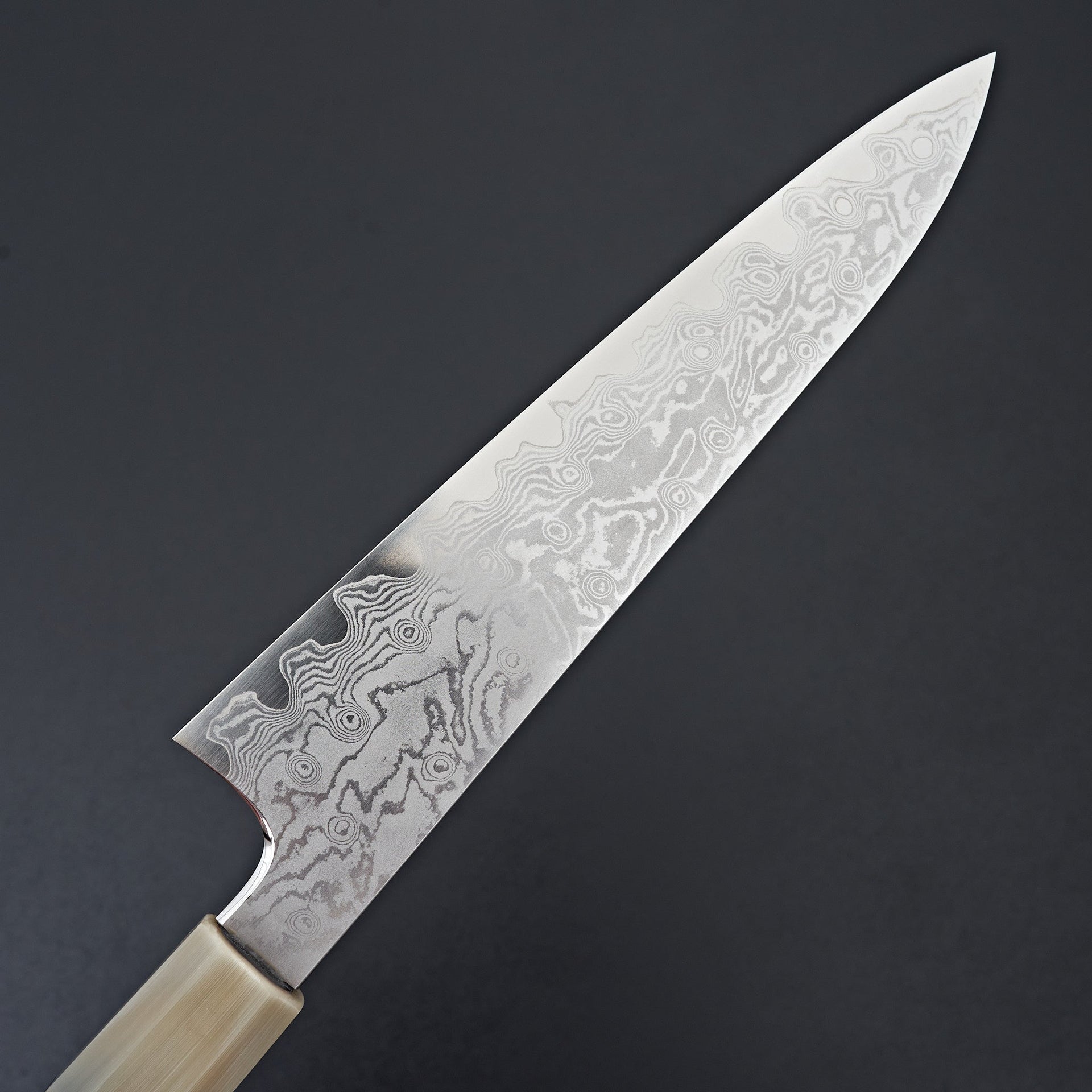 Hitohira Kikuchiyo Yohei VG-10 Damascus Gyuto 210mm Ebony Handle (Limited)-Knife-Hitohira-Carbon Knife Co