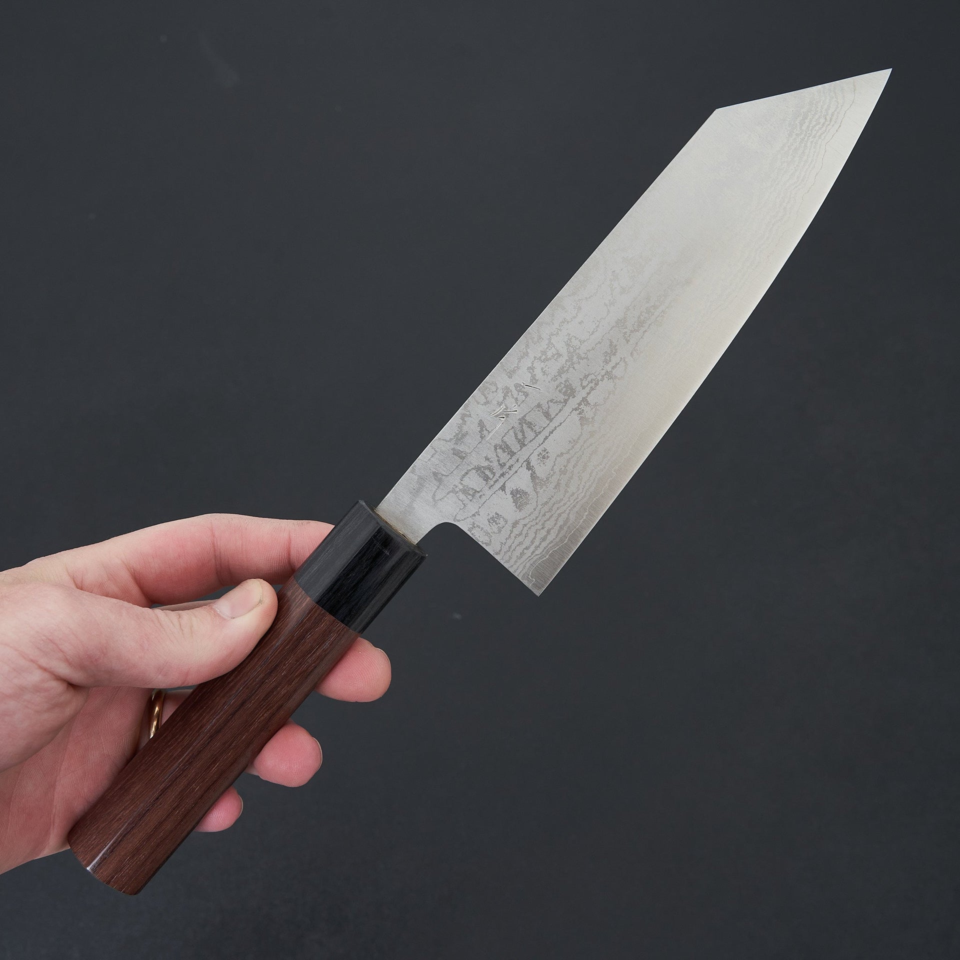 Hitohira Setsu Forged VG-10 Damascus Bunka 170mm Wood Handle-Knife-Hitohira-Carbon Knife Co