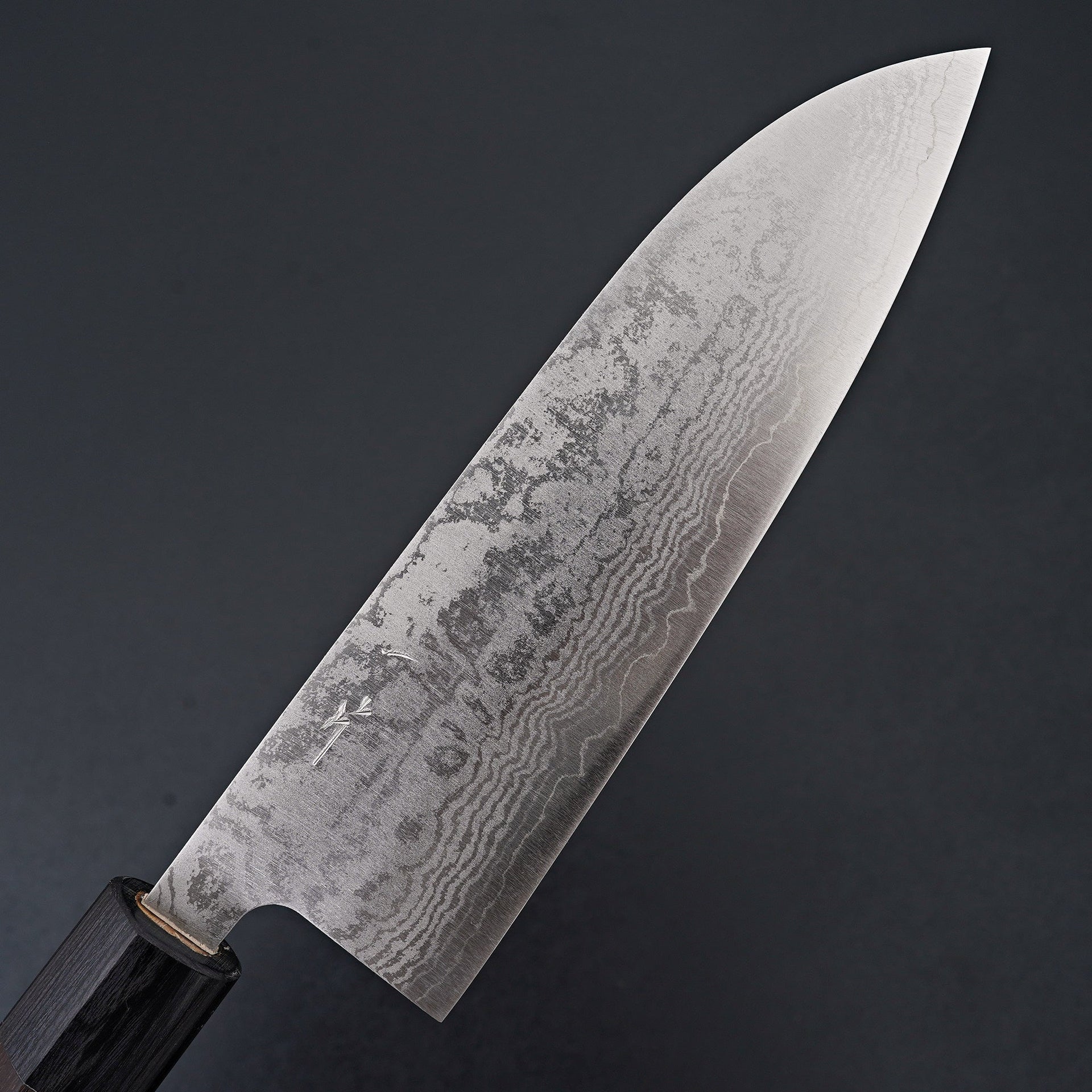 Hitohira Setsu Forged VG-10 Damascus Santoku 165mm Rosewood Handle-Knife-Hitohira-Carbon Knife Co