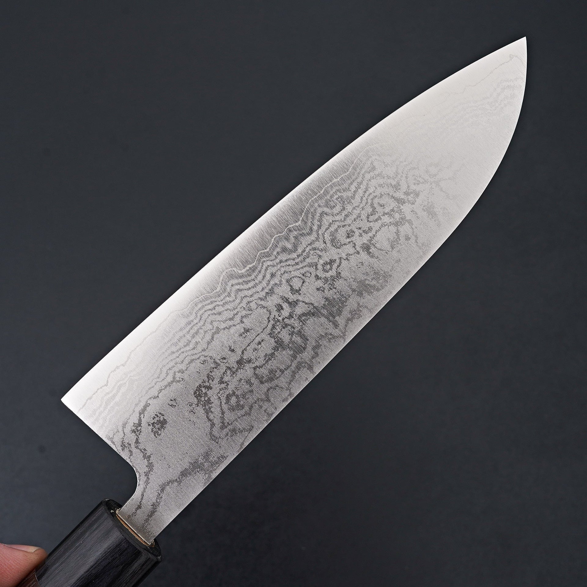 Hitohira Setsu Forged VG-10 Damascus Santoku 165mm Rosewood Handle-Knife-Hitohira-Carbon Knife Co