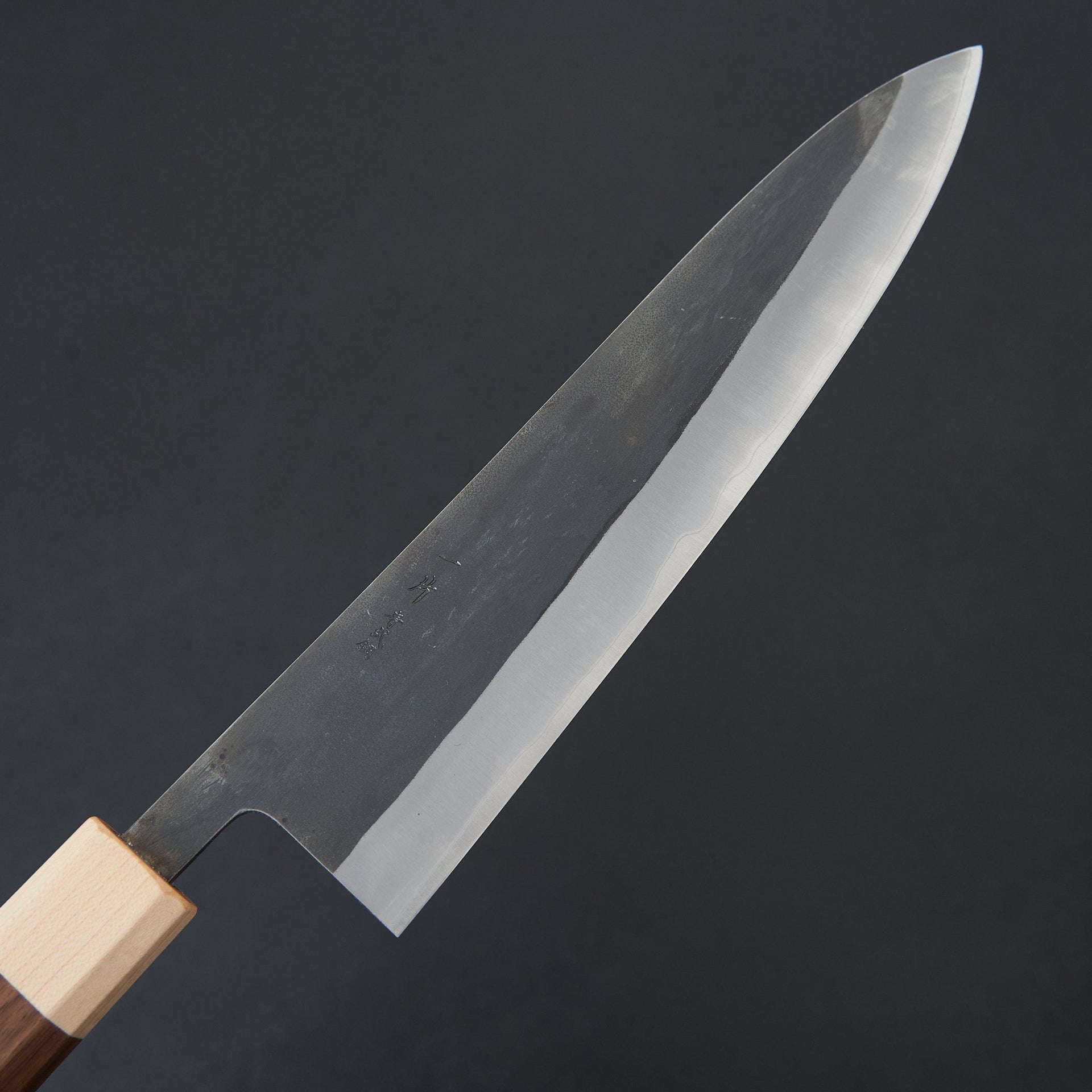 Hitohira TD Blue #2 Stainless Clad Kurouchi Gyuto 210mm Walnut Handle-Hitohira-Carbon Knife Co