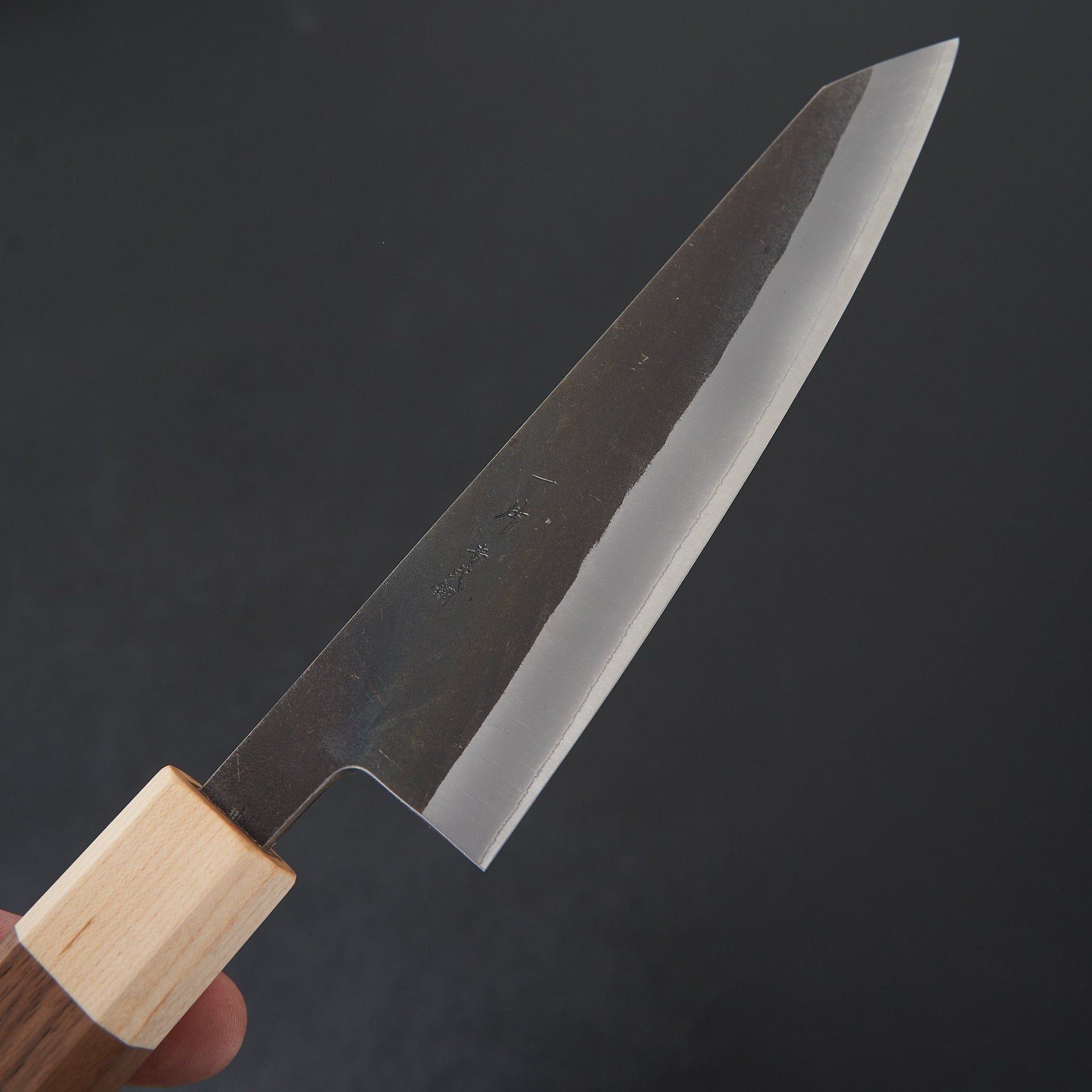 Hitohira TD Blue #2 Stainless Clad Kurouchi Honesuki Kaku 150mm Walnut Handle-Knife-Hitohira-Carbon Knife Co