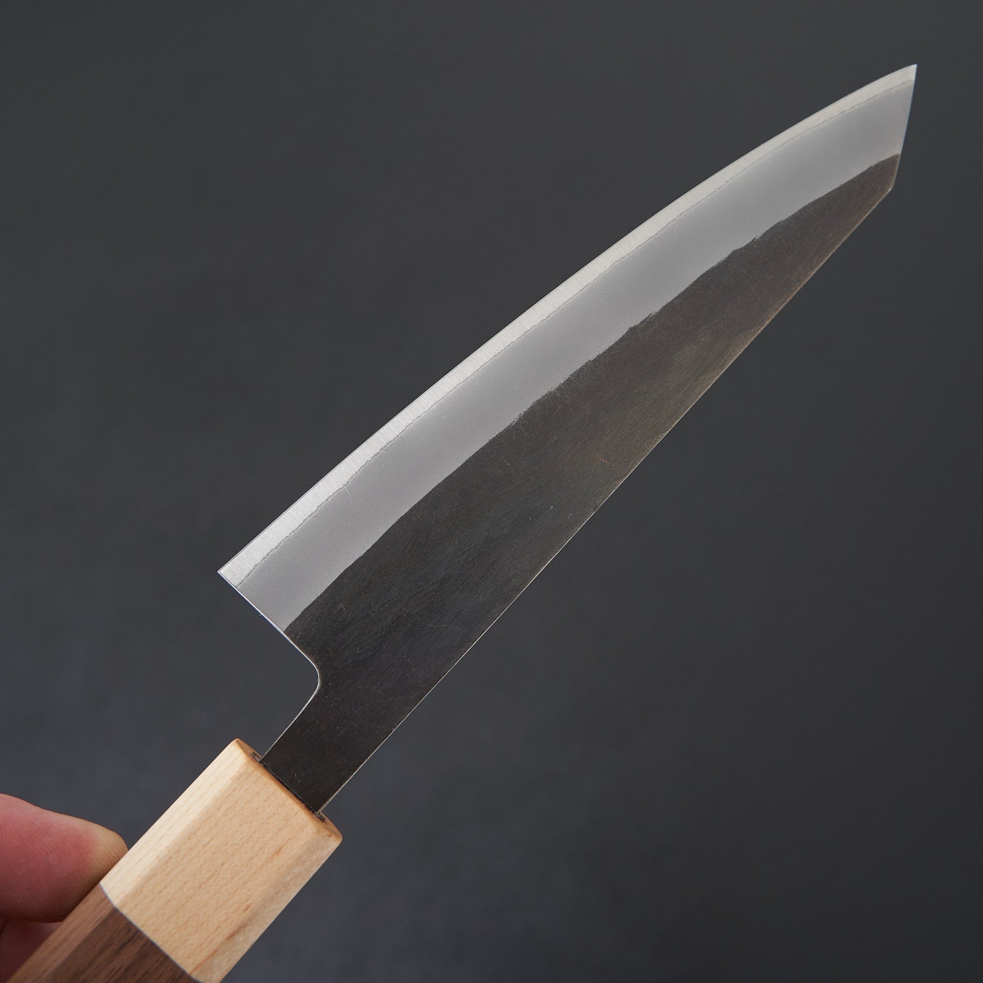 Hitohira TD Blue #2 Stainless Clad Kurouchi Honesuki Kaku 150mm Walnut Handle-Knife-Hitohira-Carbon Knife Co