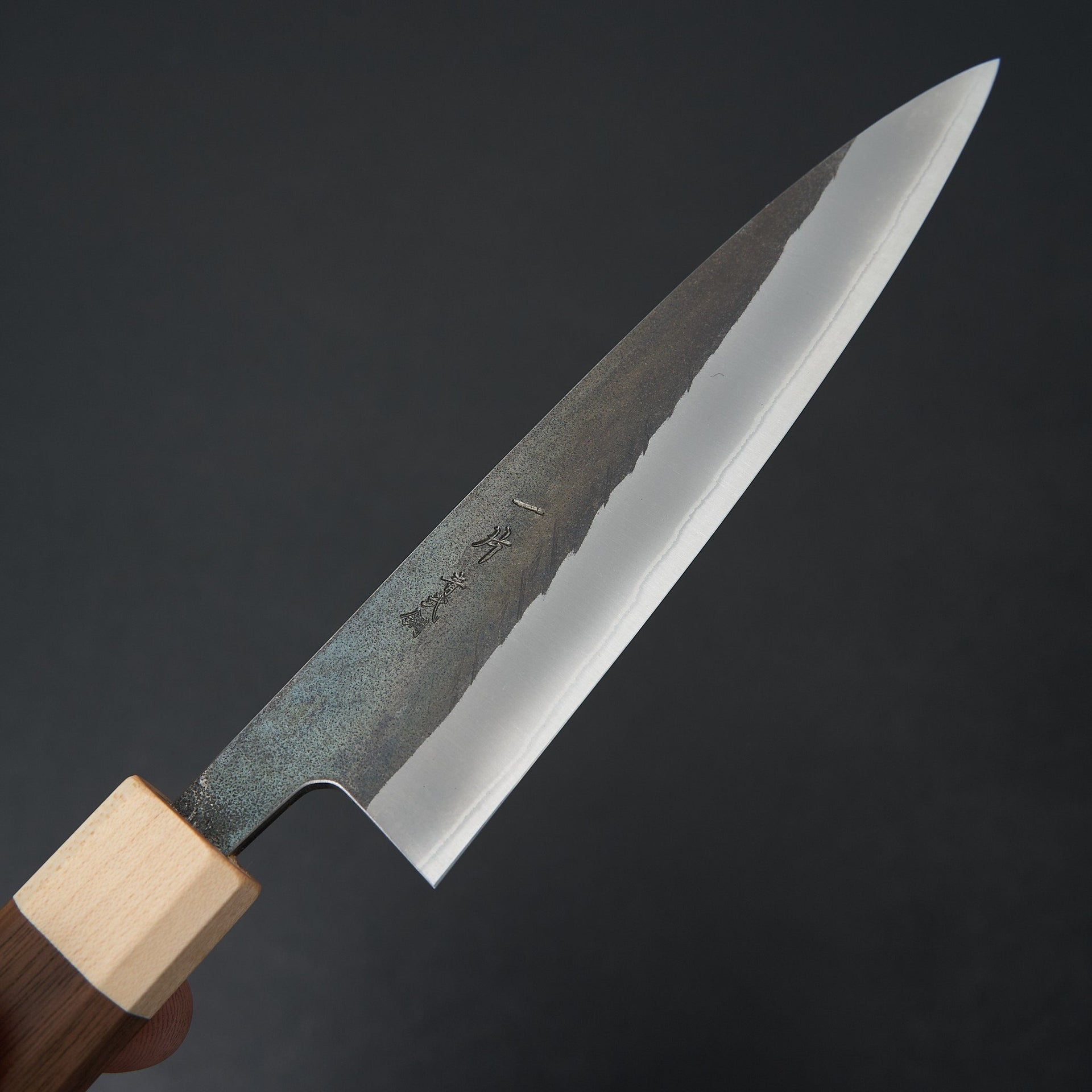 Hitohira TD Blue #2 Stainless Clad Kurouchi Petty 150mm Walnut Handle-Knife-Hitohira-Carbon Knife Co