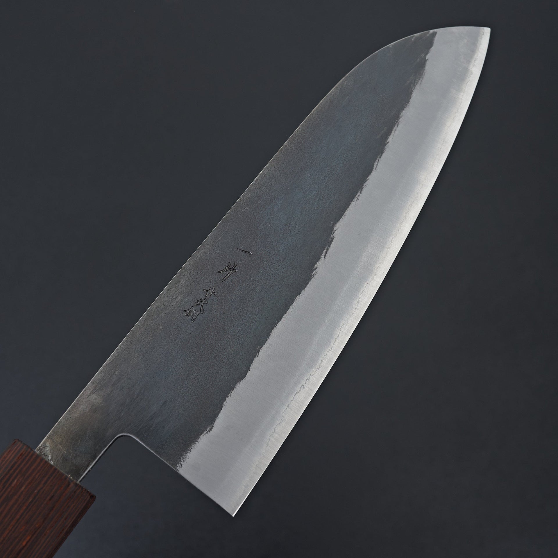 Hitohira TD Blue #2 Stainless Clad Kurouchi Santoku 165mm Padauk Handle-Knife-Hitohira-Carbon Knife Co