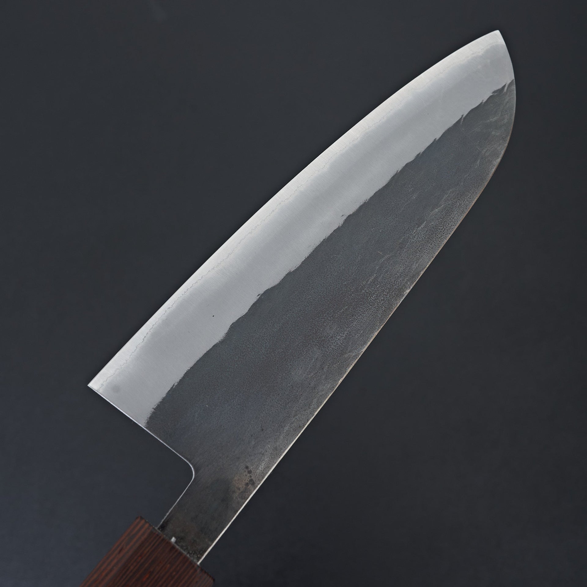 Hitohira TD Blue #2 Stainless Clad Kurouchi Santoku 165mm Padauk Handle-Knife-Hitohira-Carbon Knife Co