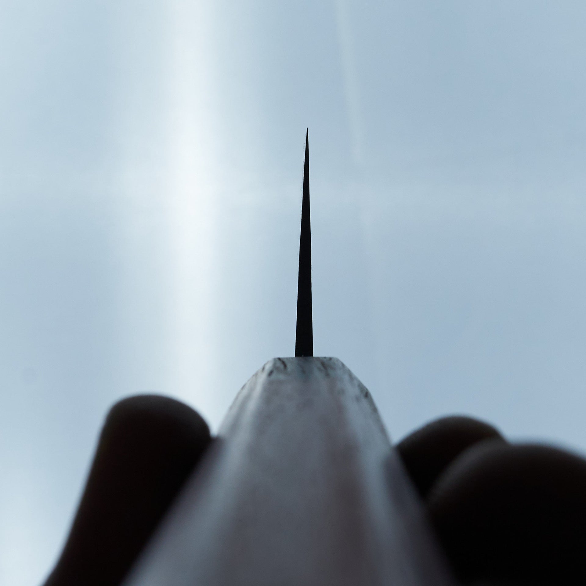 Hitohira TD Blue #2 Stainless Clad Kurouchi Santoku 165mm Padauk Handle-Knife-Hitohira-Carbon Knife Co