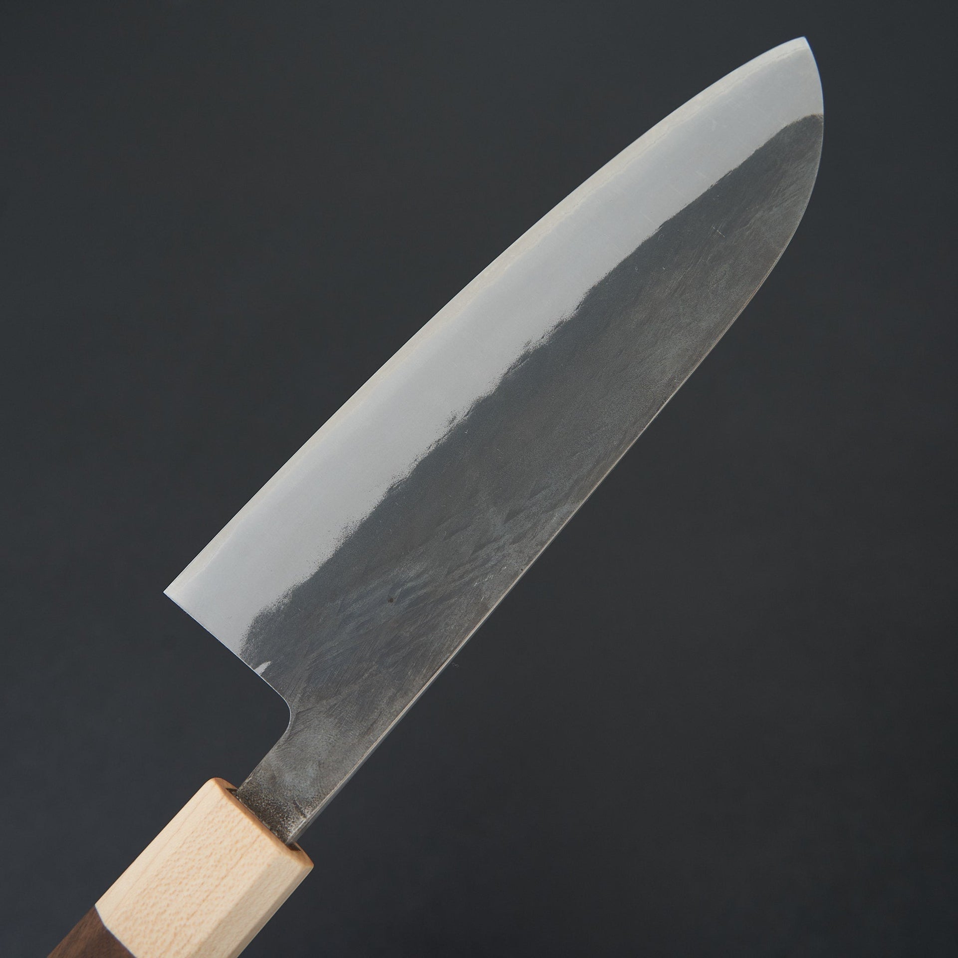 Hitohira TD Blue #2 Stainless Clad Kurouchi Santoku 165mm Walnut Handle-Knife-Hitohira-Carbon Knife Co