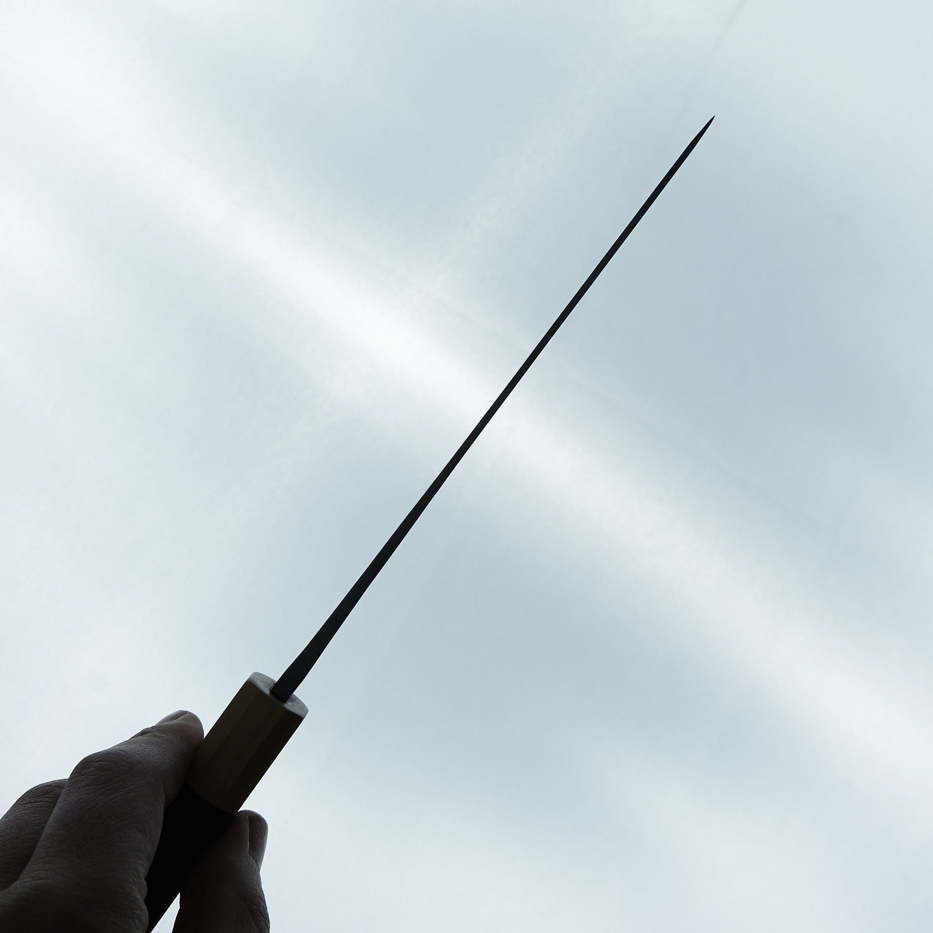 Hitohira TD Blue #2 Stainless Clad Kurouchi Santoku 165mm Walnut Handle-Knife-Hitohira-Carbon Knife Co