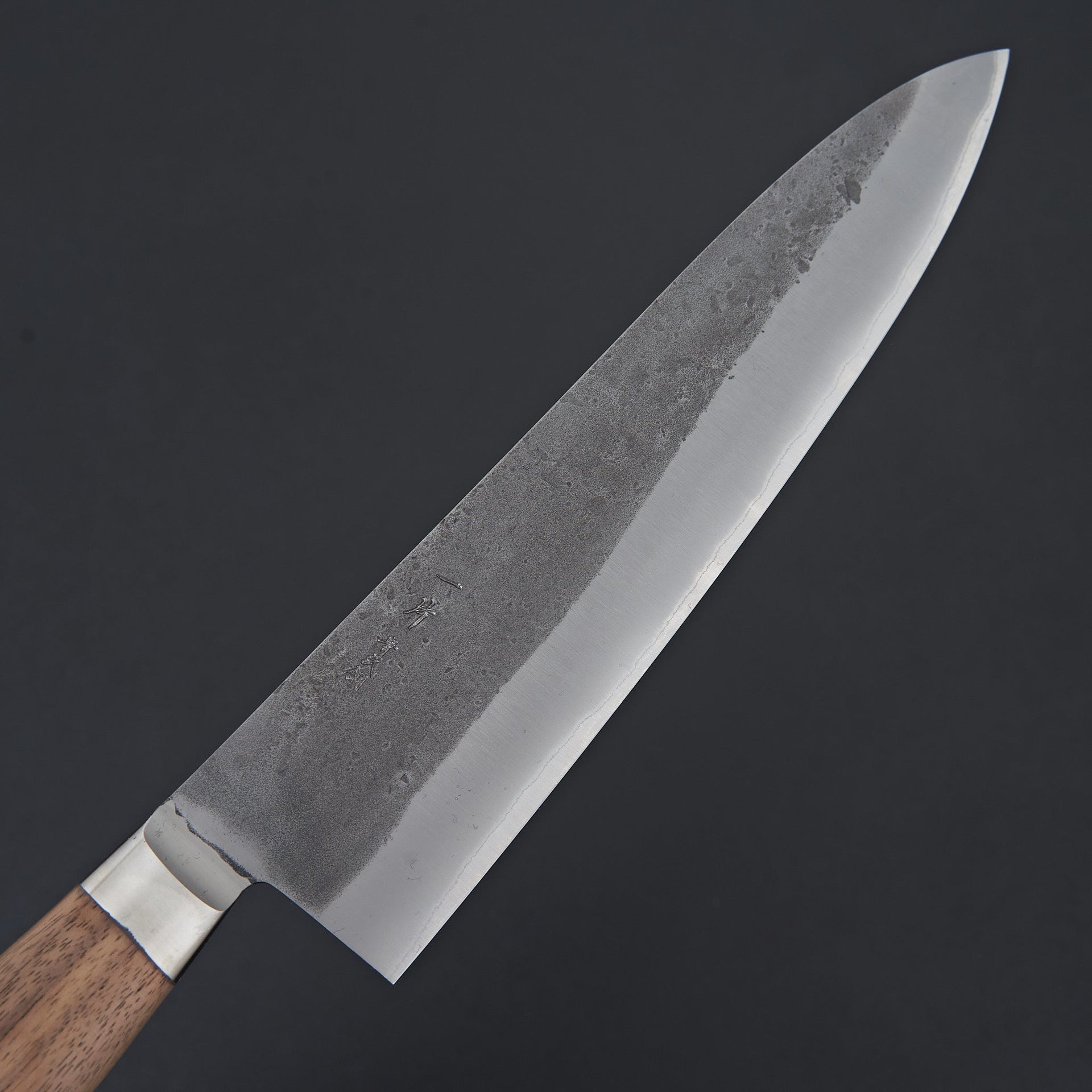 Hitohira TD Blue #2 Stainless Clad Nashiji Yo Gyuto 210mm Walnut Handle-Knife-Hitohira-Carbon Knife Co