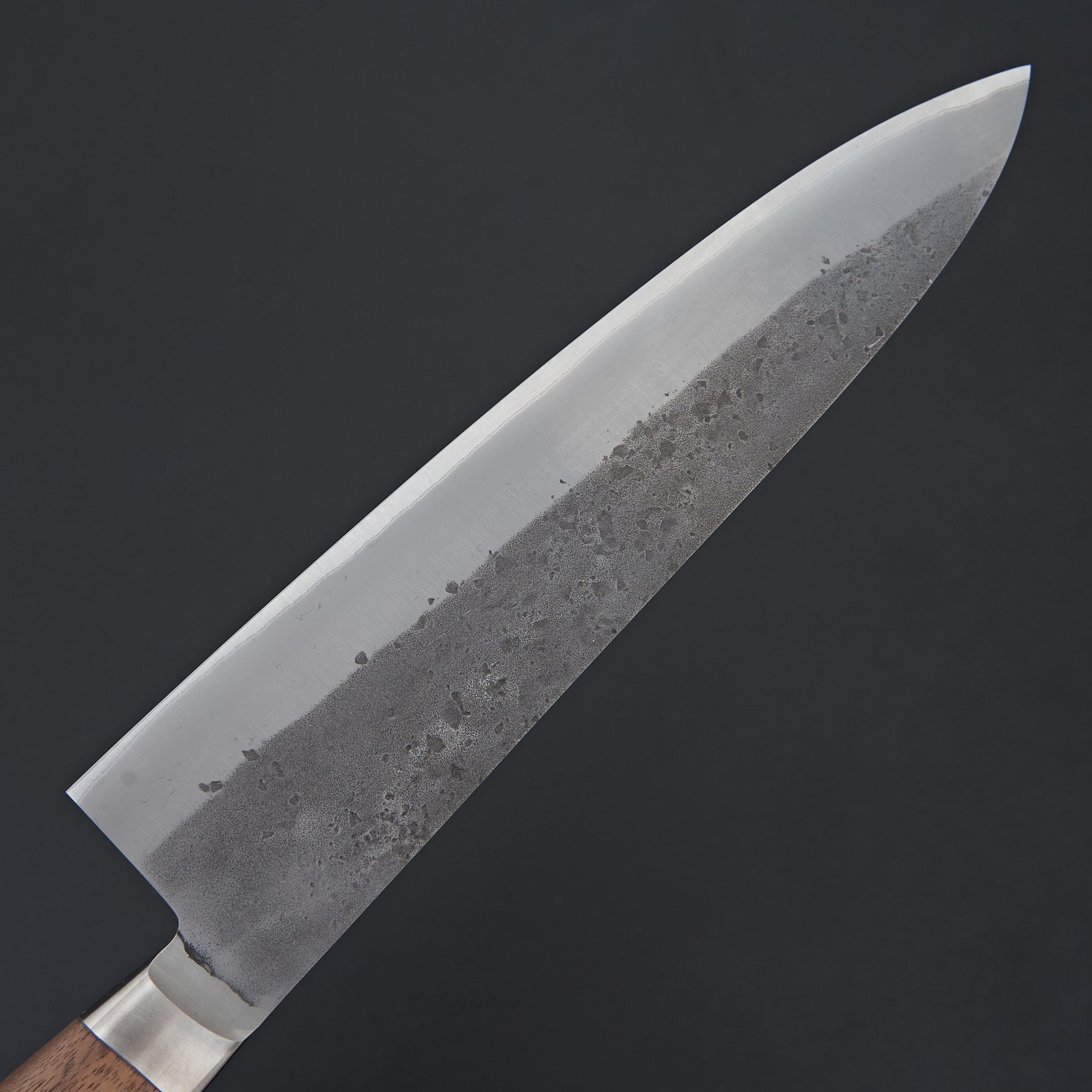 Hitohira TD Blue #2 Stainless Clad Nashiji Yo Gyuto 210mm Walnut Handle-Knife-Hitohira-Carbon Knife Co