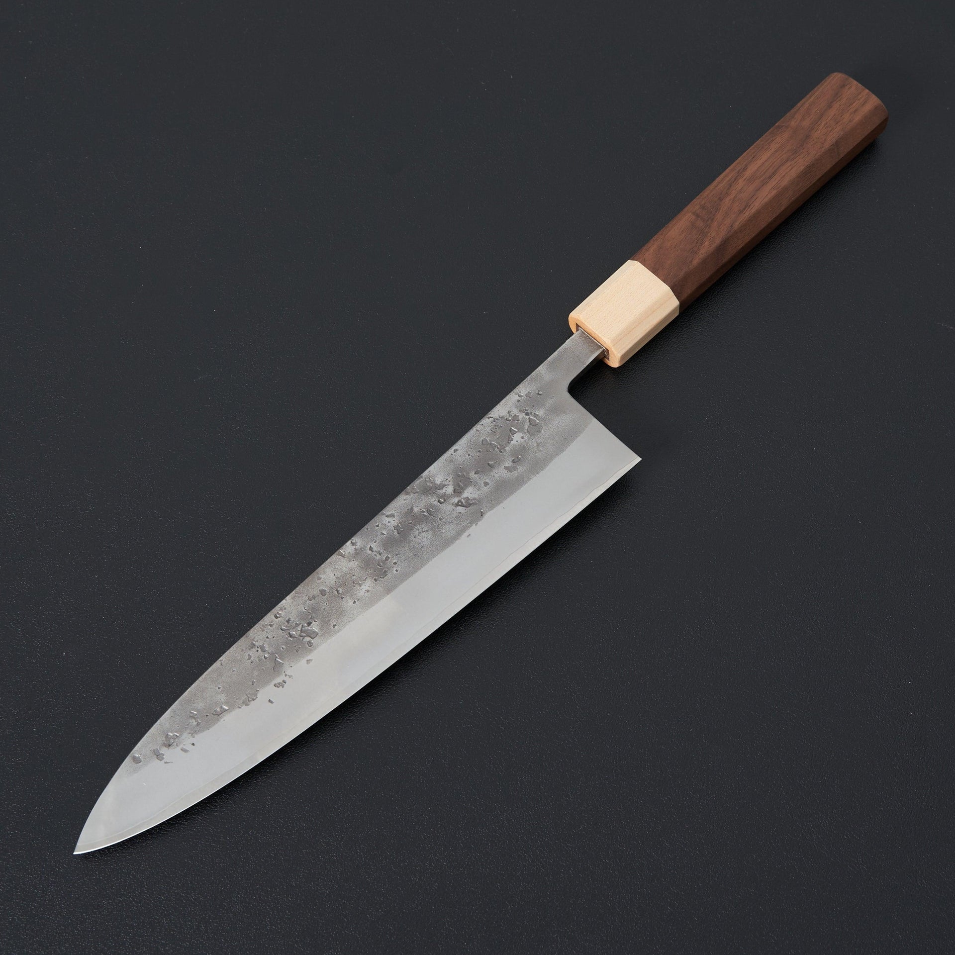 Hitohira TD SLD Nashiji Gyuto 210mm Walnut Handle-Knife-Hitohira-Carbon Knife Co