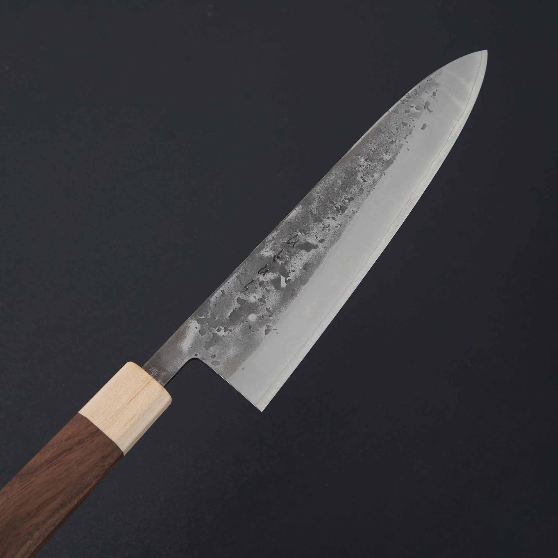 Hitohira TD SLD Nashiji Gyuto 210mm Walnut Handle-Knife-Hitohira-Carbon Knife Co
