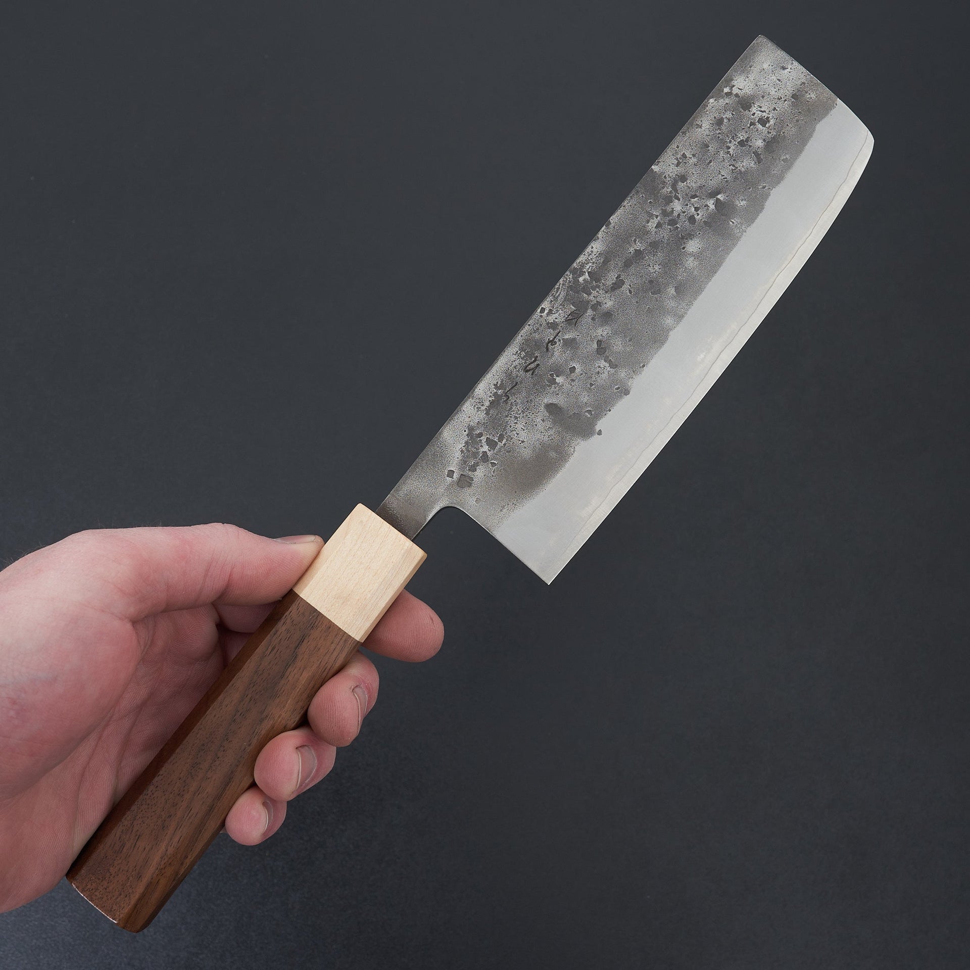 Hitohira TD SLD Nashiji Nakiri 165mm Walnut Handle-Knife-Hitohira-Carbon Knife Co