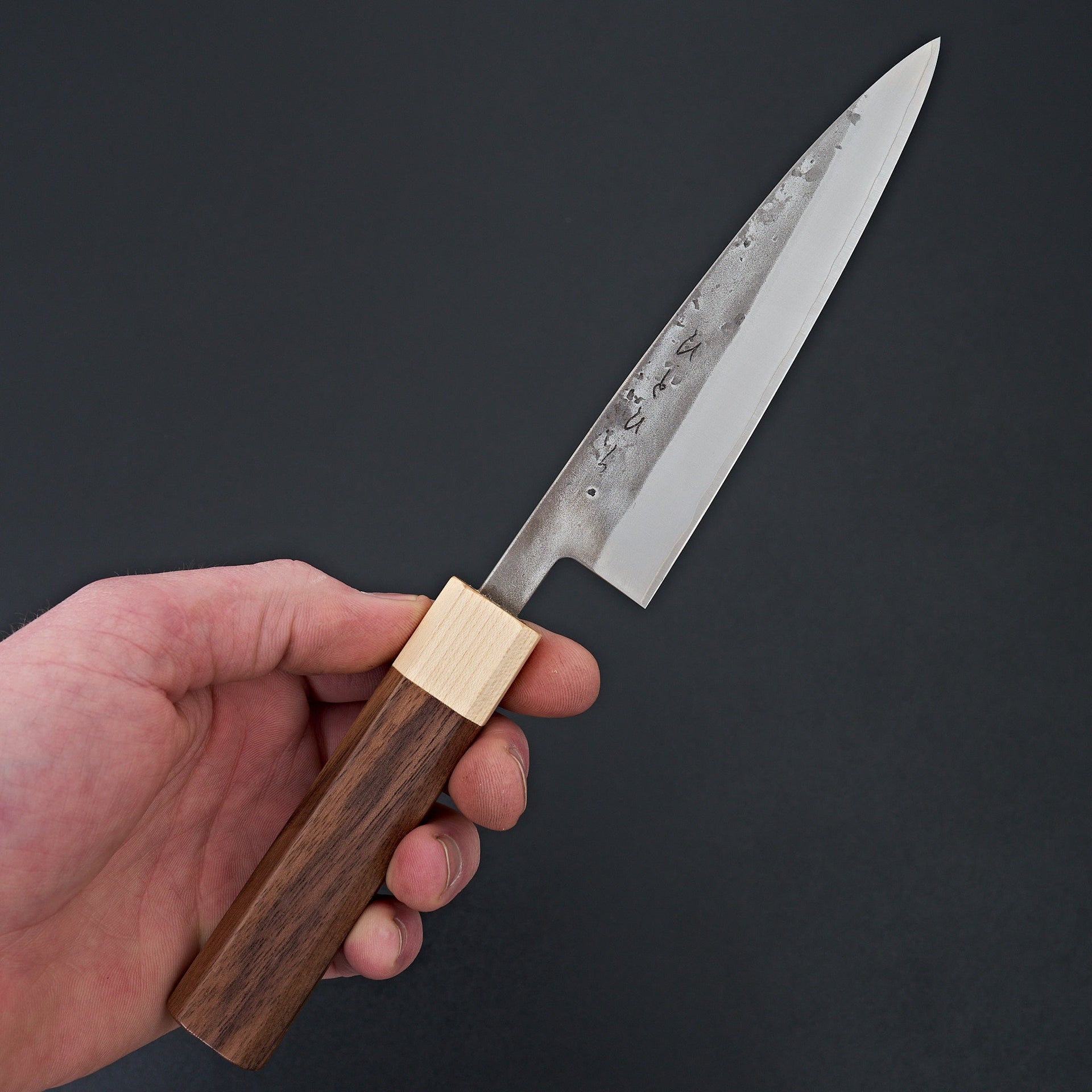 Hitohira TD SLD Nashiji Petty 135mm Walnut Handle-Knife-Hitohira-Carbon Knife Co