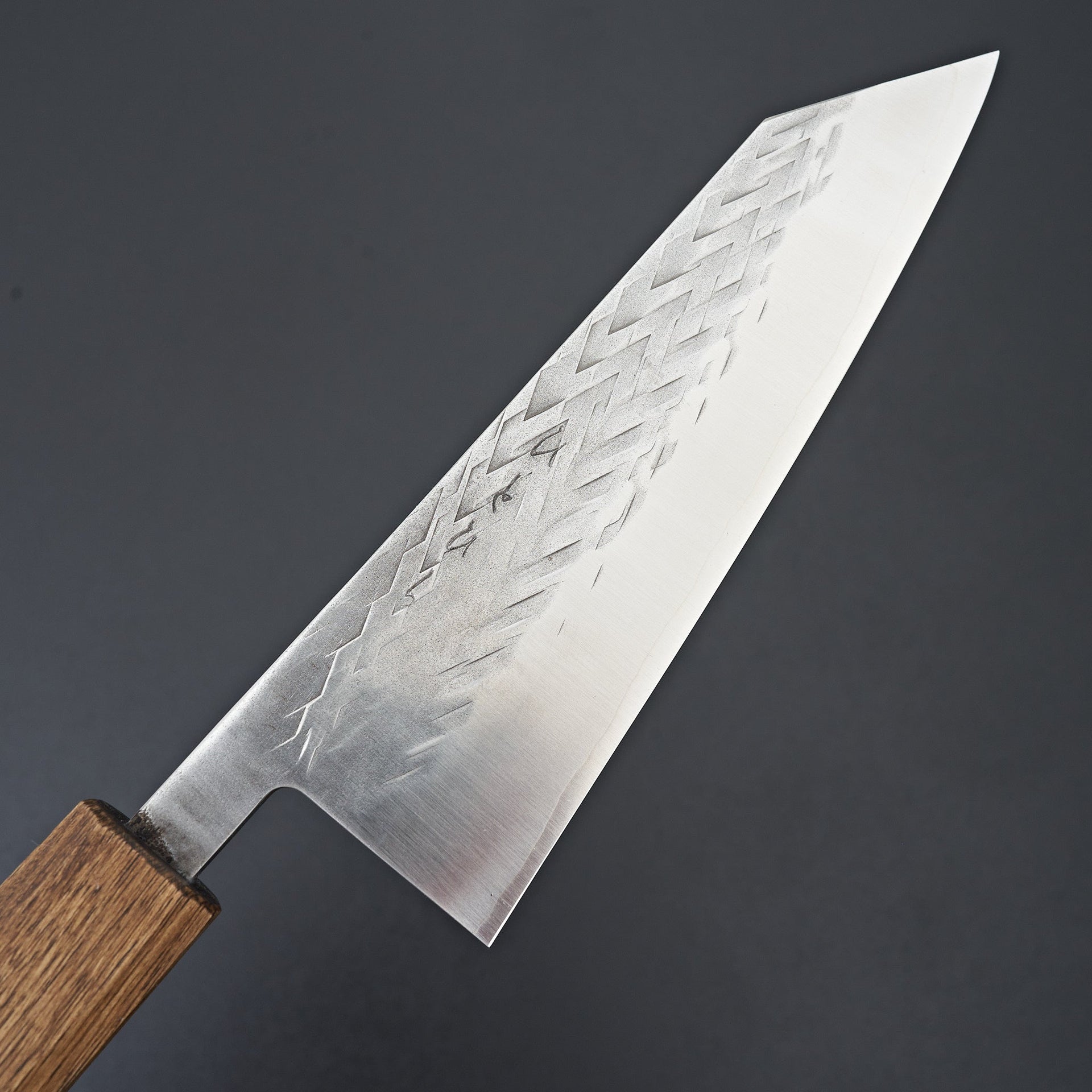 Hitohira TD SLD Tsuchime Bunka 170mm Dark Lacquered Oak Handle-Knife-Hitohira-Carbon Knife Co