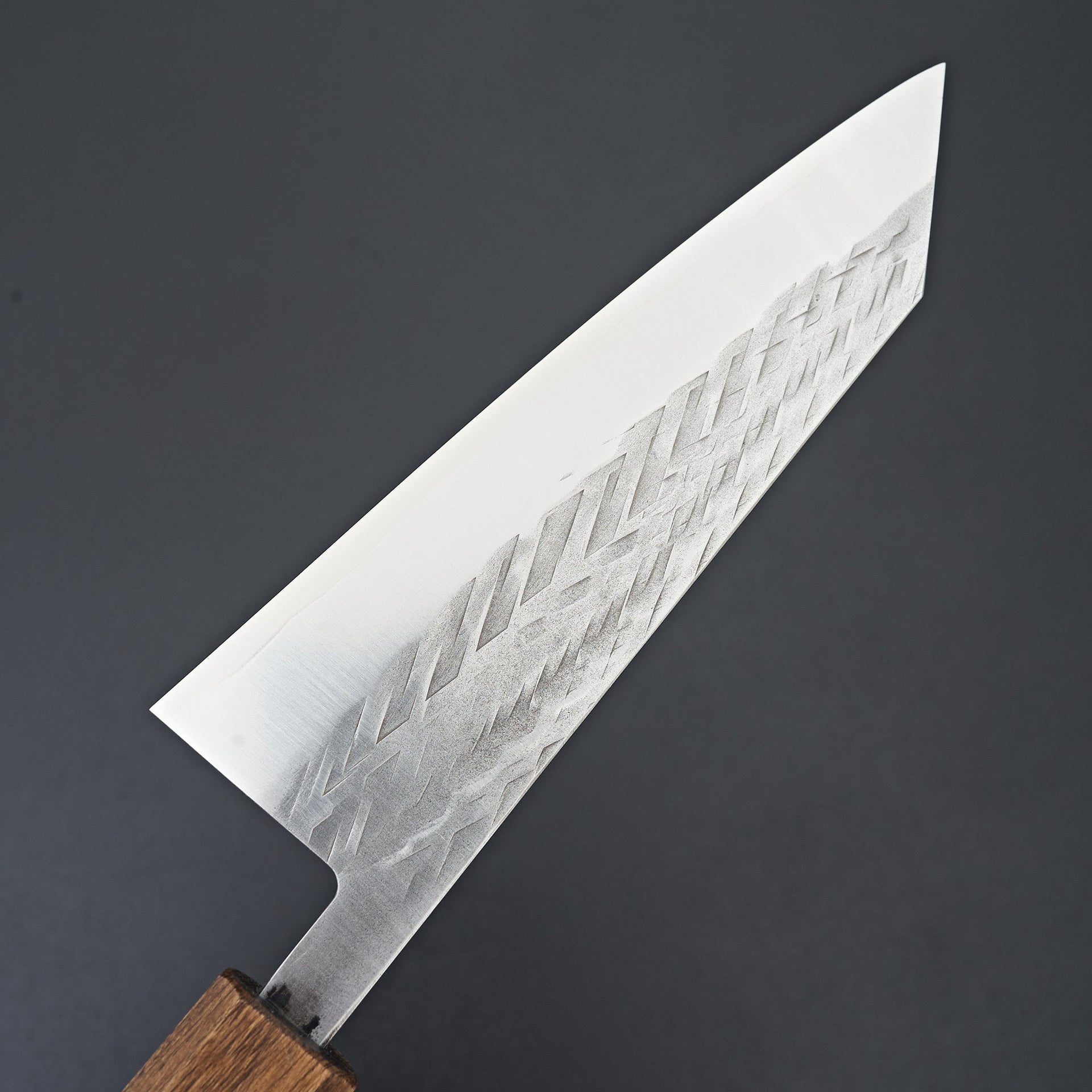 Hitohira TD SLD Tsuchime Bunka 170mm Dark Lacquered Oak Handle-Knife-Hitohira-Carbon Knife Co