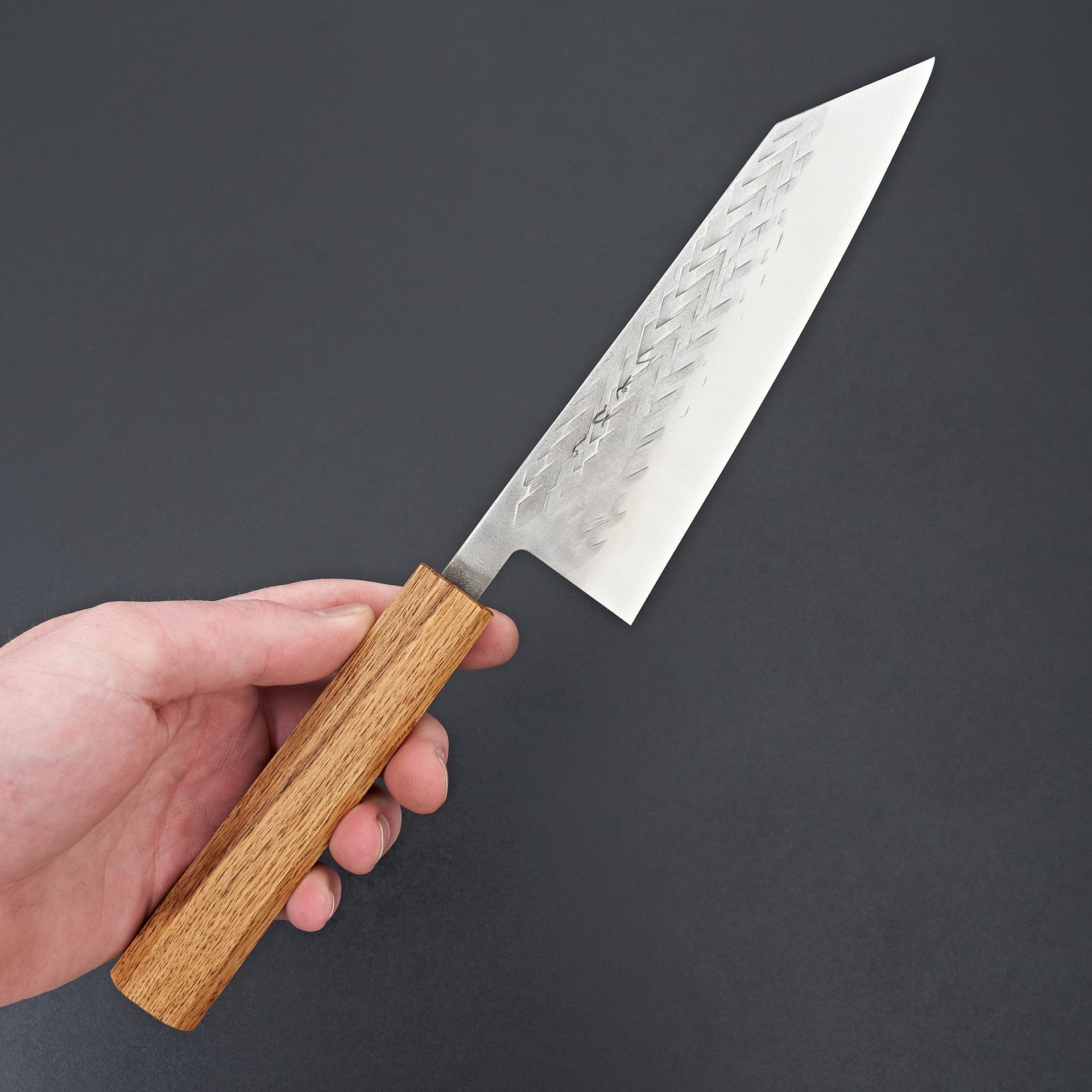 Hitohira TD SLD Tsuchime Bunka 170mm Lacquered Oak Handle-Knife-Hitohira-Carbon Knife Co