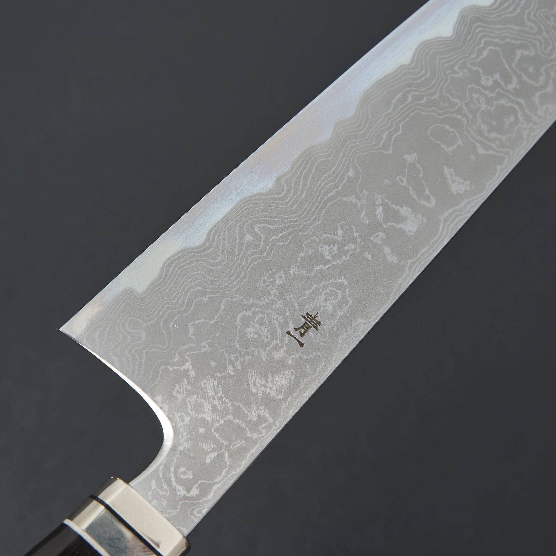 Hitohira Tanaka Kyuzo Blue #1 Damascus Gyuto 240mm Ebony Handle (Fusion Handle)-Knife-Hitohira-Carbon Knife Co